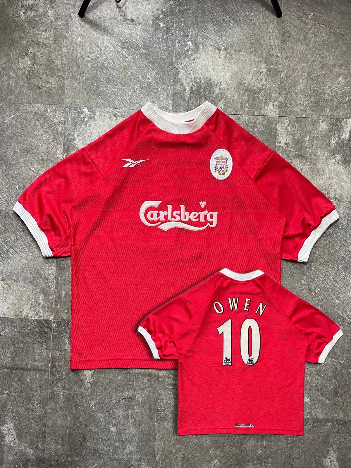 Reebok Reebok Liverpool 1998 1999 Owen #10 Home Soccer Jersey Kit Size US XXL / EU 58 / 5 - 1 Thumbnail