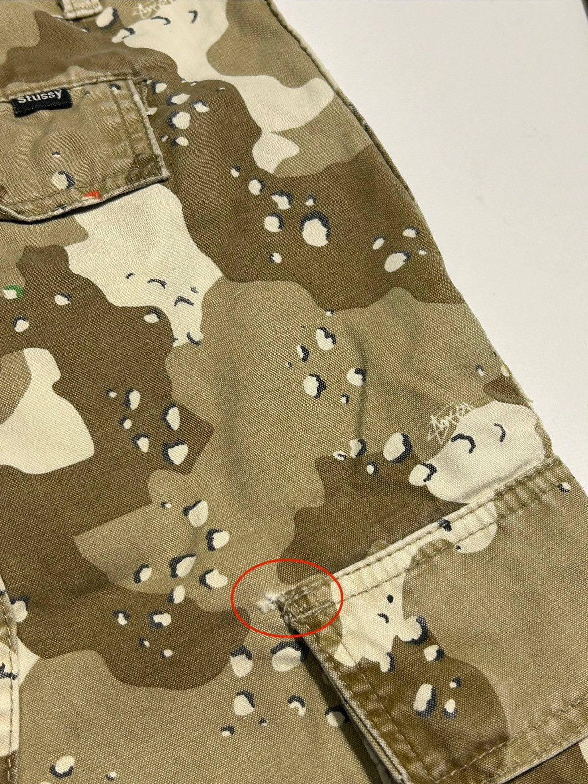 Stussy × Vintage Stussy Vintage Cargo Shorts Camo Mens Size 30 Size US 30 / EU 46 - 9 Thumbnail