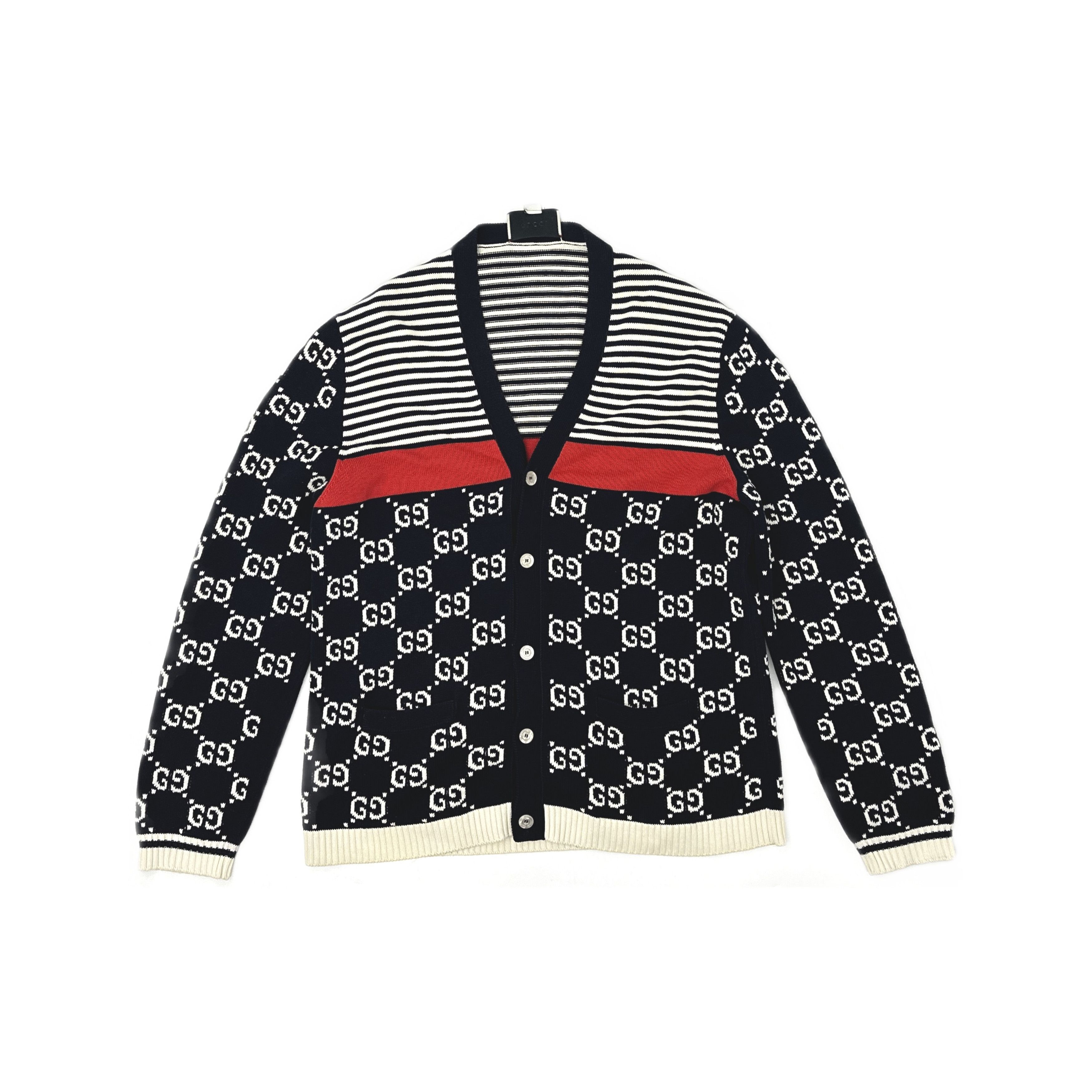 Gucci Gucci GG Logo Knit Cardigan Size XXXL Size US XXL / EU 58 / 5 - 1 Thumbnail