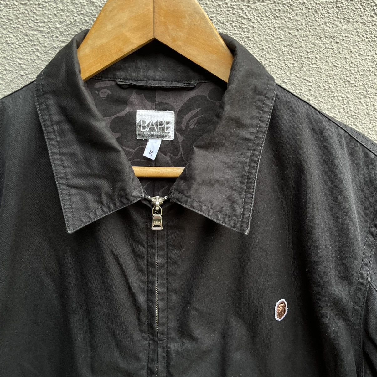 Bape A BATHING APE zipper jacket black Size US M / EU 48-50 / 2 - 3 Thumbnail