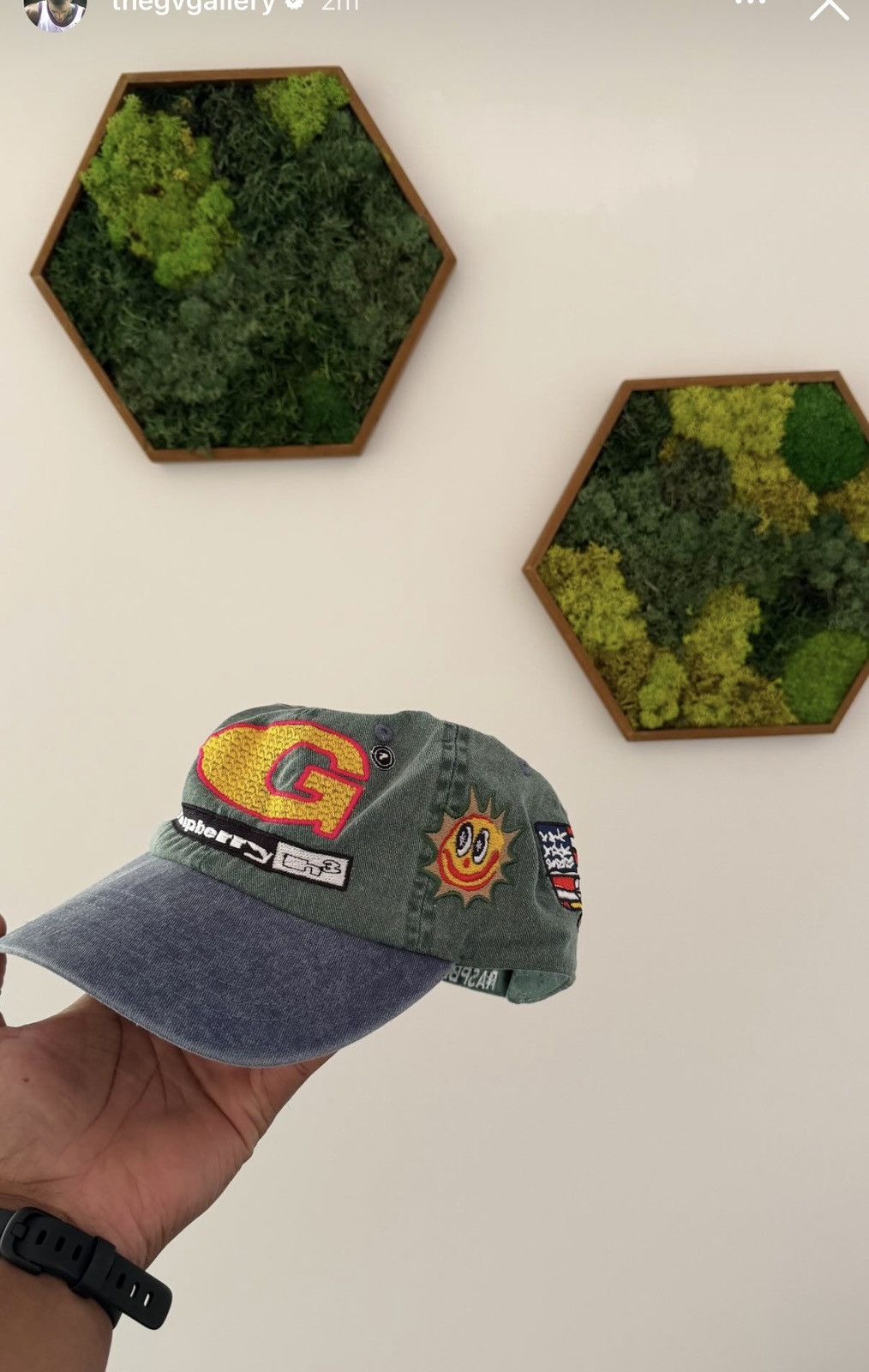 The GV Gallery × Greedy Unit GU 80'000 Green Stitch Hat