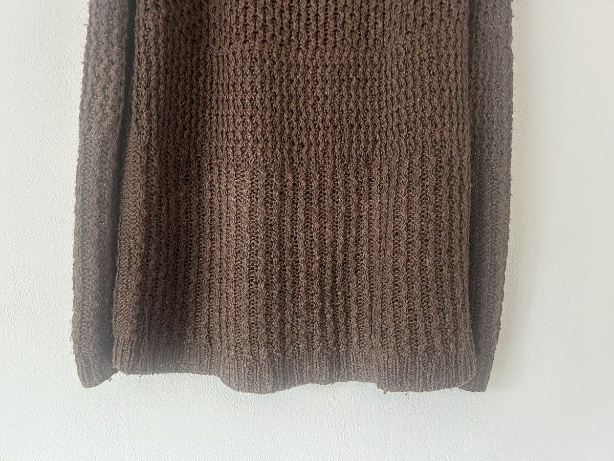 Dries Van Noten Brown Open-Knit Wool Sweater Size US M / EU 48-50 / 2 - 10 Thumbnail