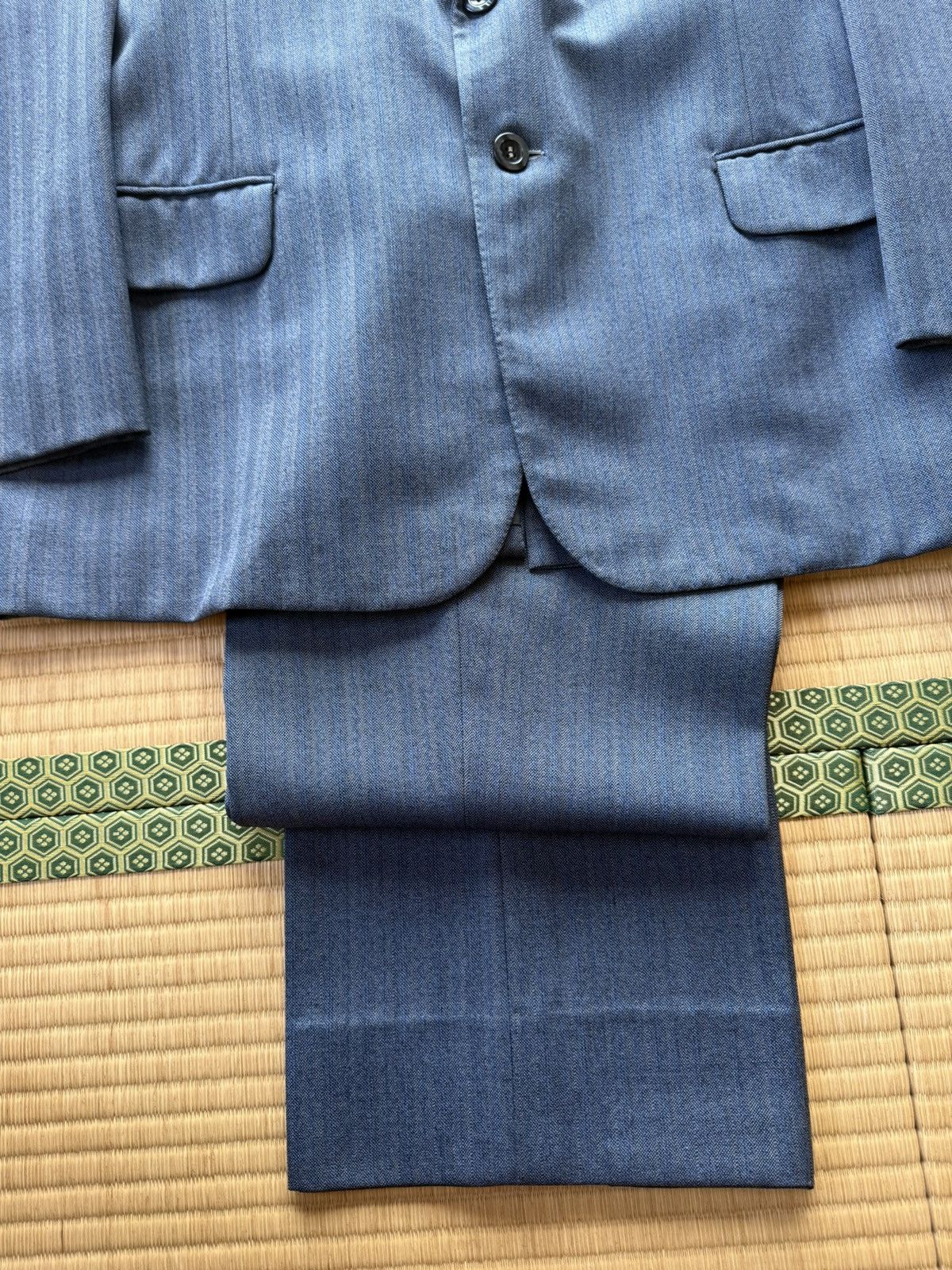 Other Spring&Autumn Vintage Winter Sky Blue Wool Set-Up Size 38R - 4 Thumbnail