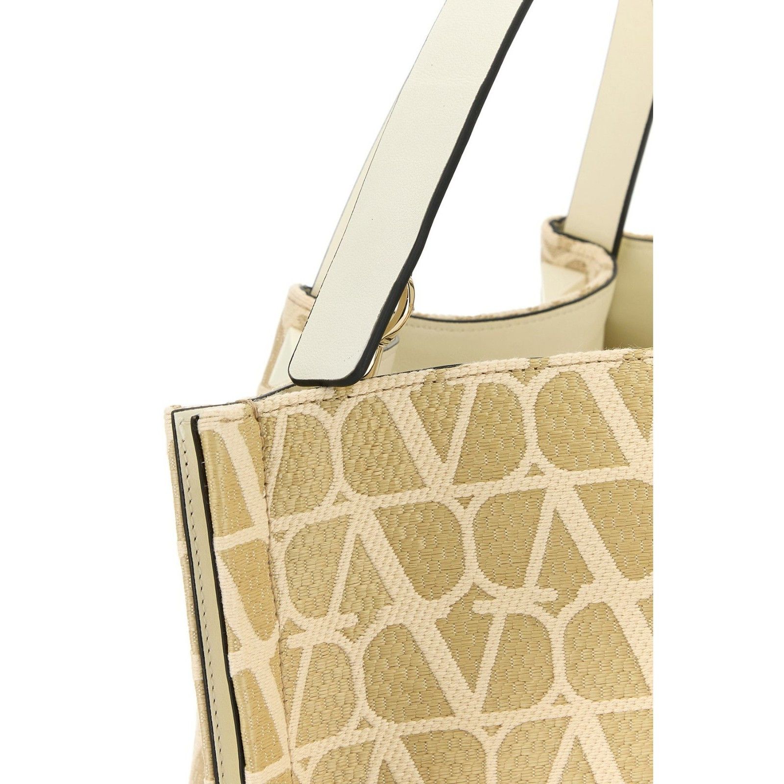 Valentino VALENTINO GARAVANI Toile Iconographe Beige Brown Leather Sho Size ONE SIZE - 4 Thumbnail