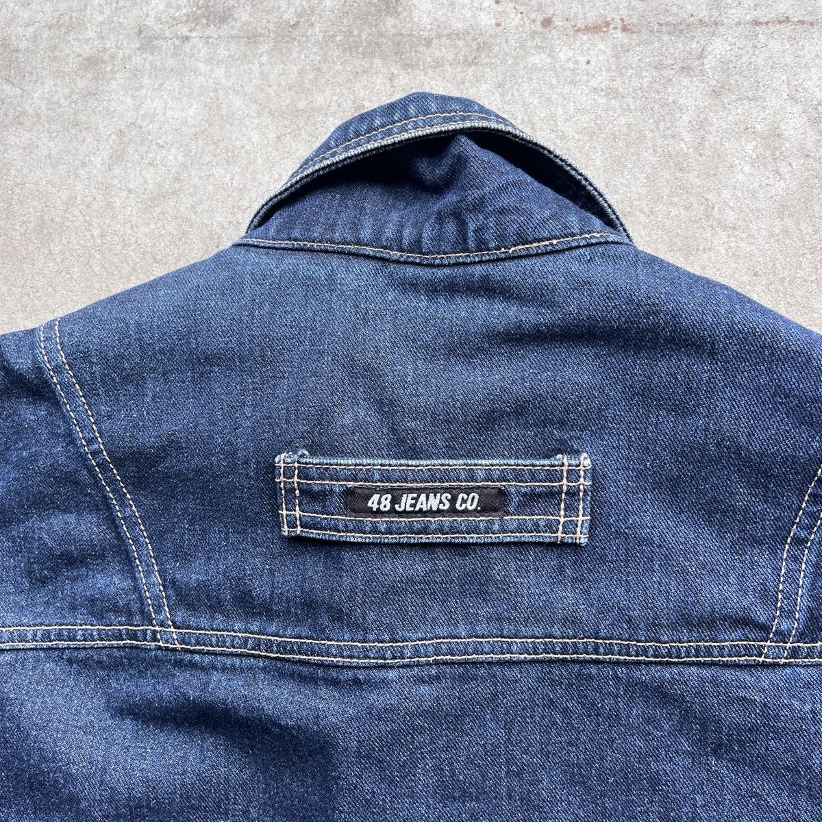 Other Vintage Y2K 48 Jeans Company Denim Jacket Size US L / EU 52-54 / 3 - 4 Thumbnail