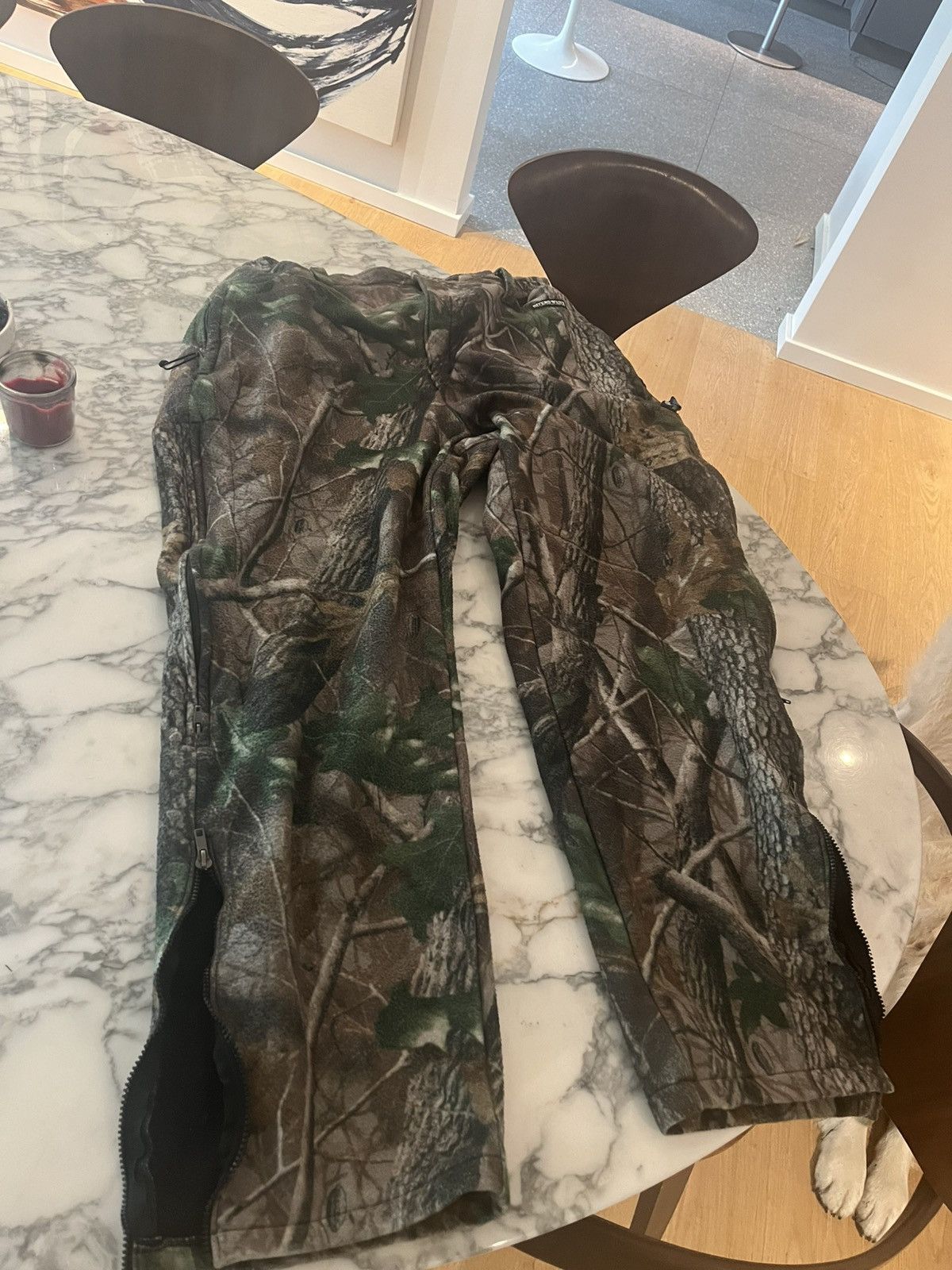 Japanese Brand Camo Zippered Fleece Sweatpants size XL Size US 36 / EU 52 - 3 Thumbnail