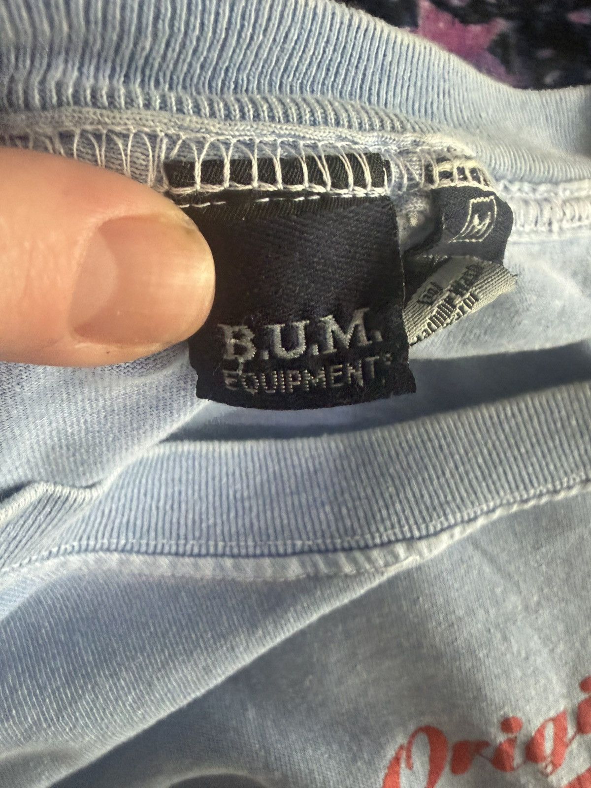 B.U.M Equipment VTG Bum Equipment Embroidered Logo Blue T-Shirt 90’s Medium. Size US M / EU 48-50 / 2 - 9 Thumbnail