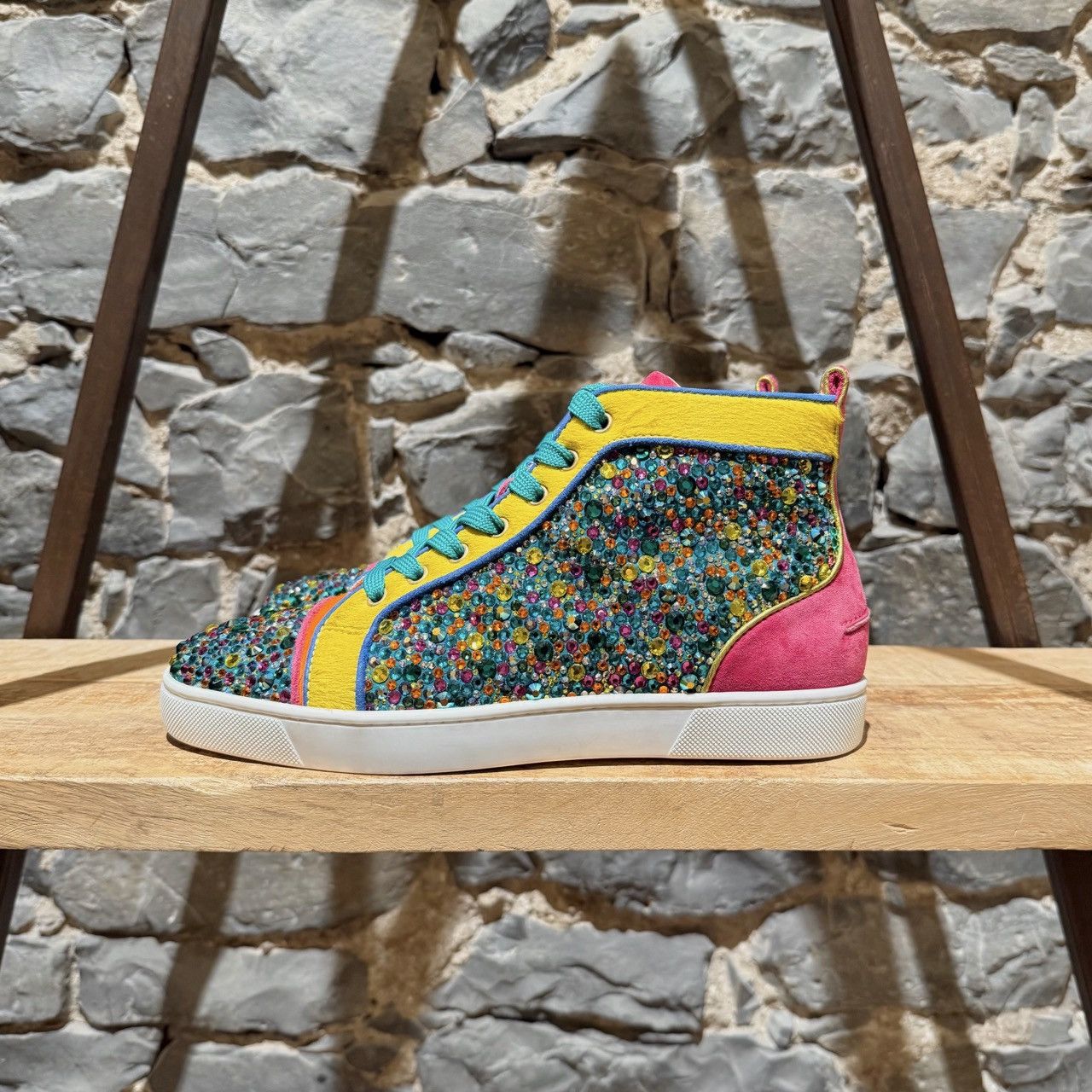 Christian Louboutin Christian Louboutin Louis Strass Rainbow Swarvoski Sneakers Size US 8 / EU 41 - 6 Thumbnail