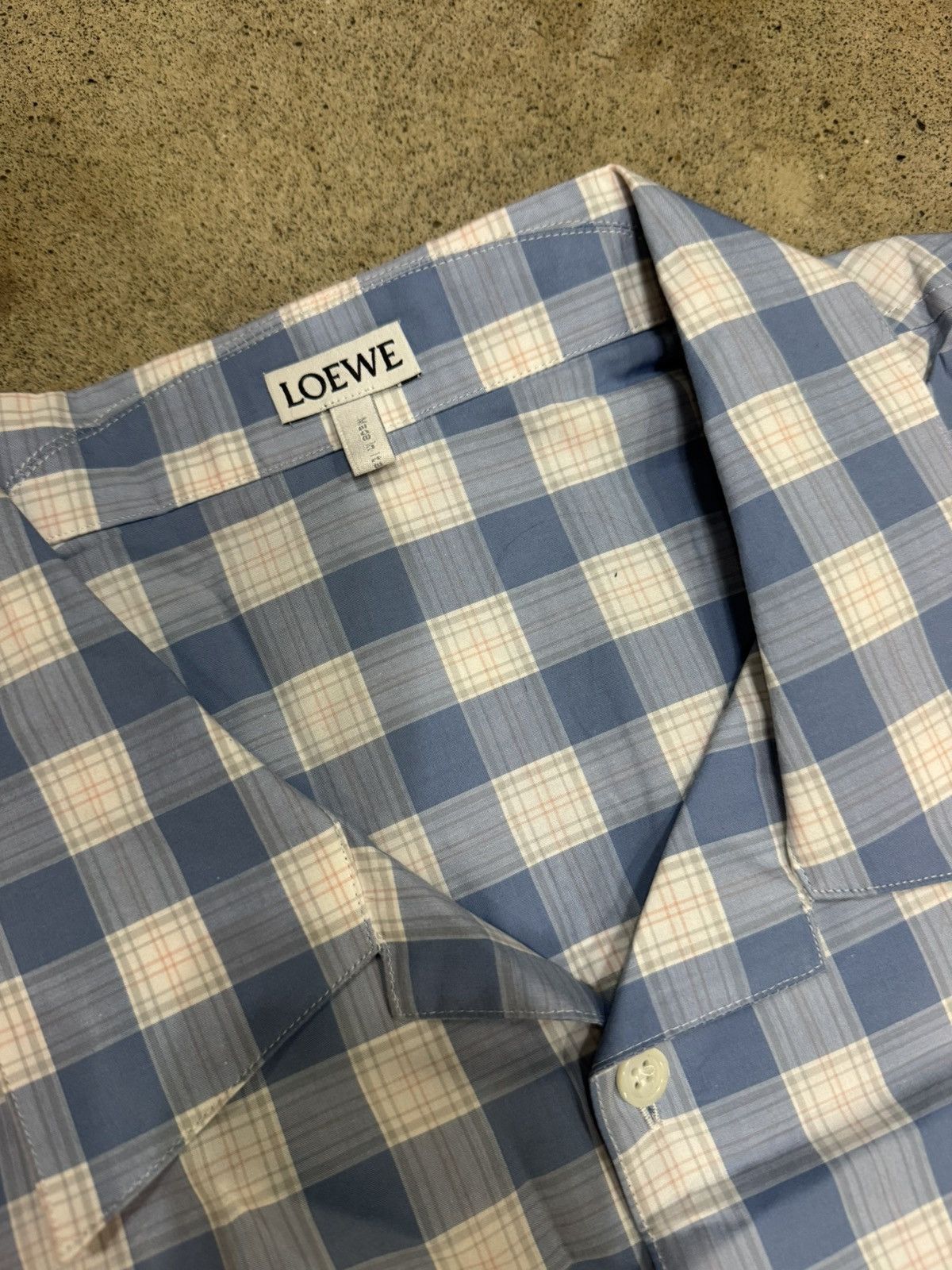 Loewe LOEWE Short Sleeve Shirt in cotton blue Size US L / EU 52-54 / 3 - 3 Thumbnail