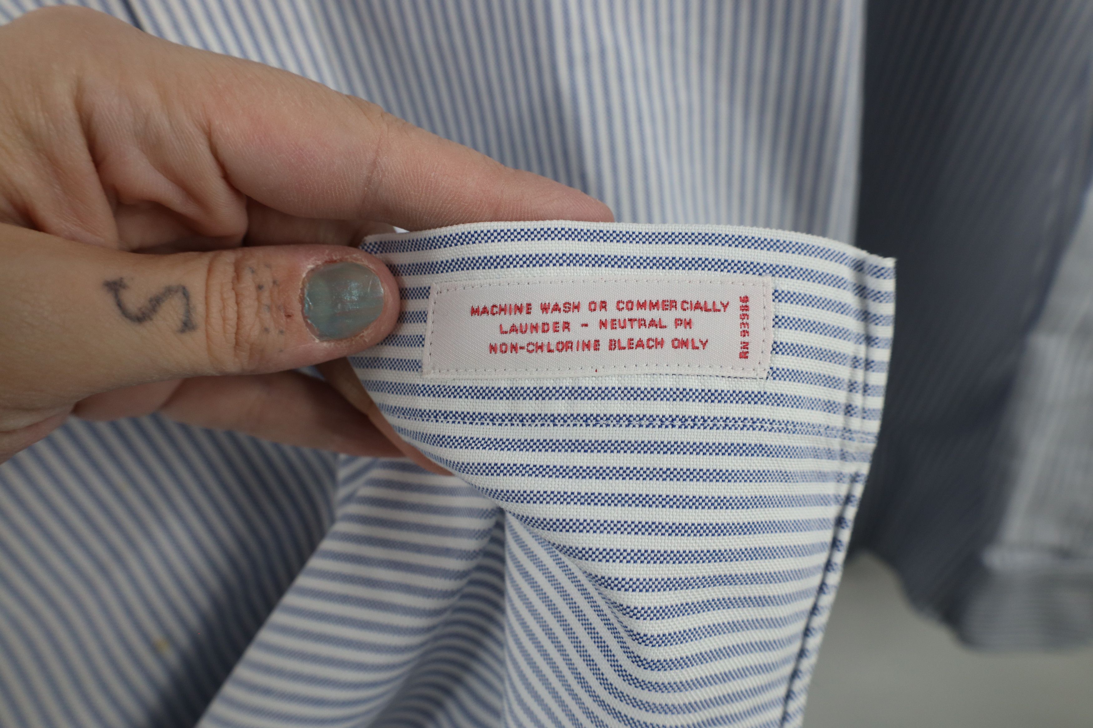Brooks Brothers × Vintage Vintage 90s Brooks Brothers Cotton Button Down Shirt Stripe Size US L / EU 52-54 / 3 - 5 Thumbnail