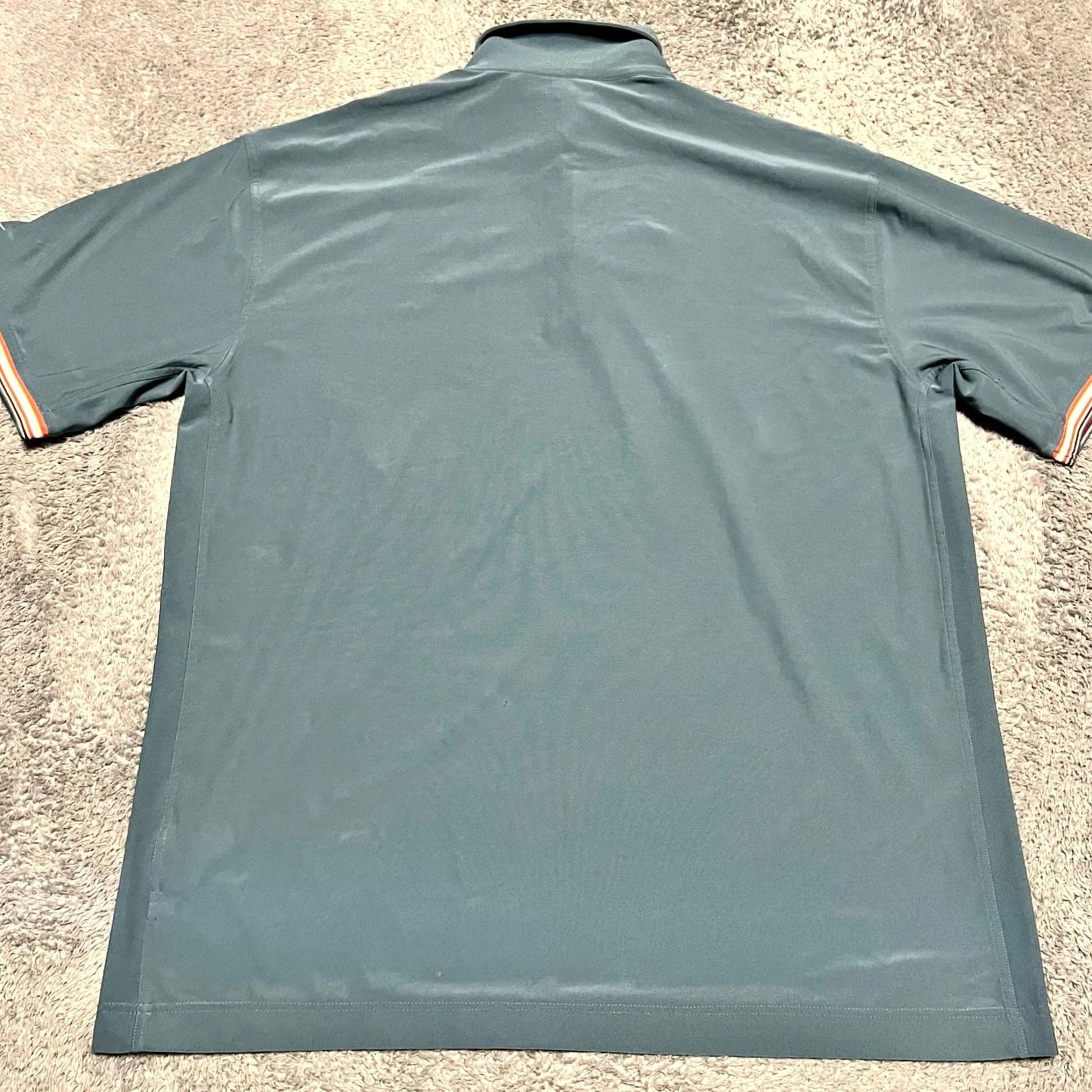 Nike Nike Golf Polo Shirt XL Mens Green Performance Striped Cuff Size US XL / EU 56 / 4 - 3 Thumbnail