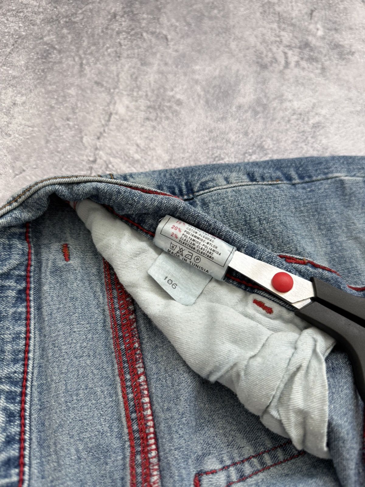 Miss Sixty Miss Sixty Flared Jeans Low Rise Avant Garde Denim Pants Y2K Size 31" - 25 Thumbnail
