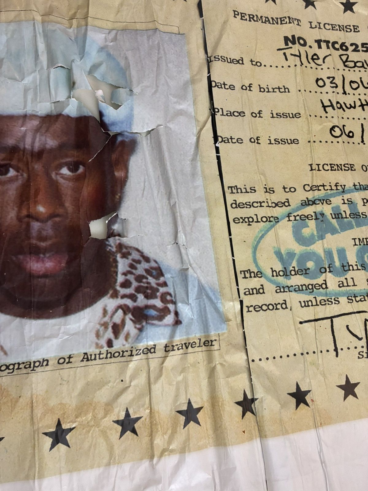 Tyler The Creator “Call me if you get lost” poster Size ONE SIZE - 1 Thumbnail