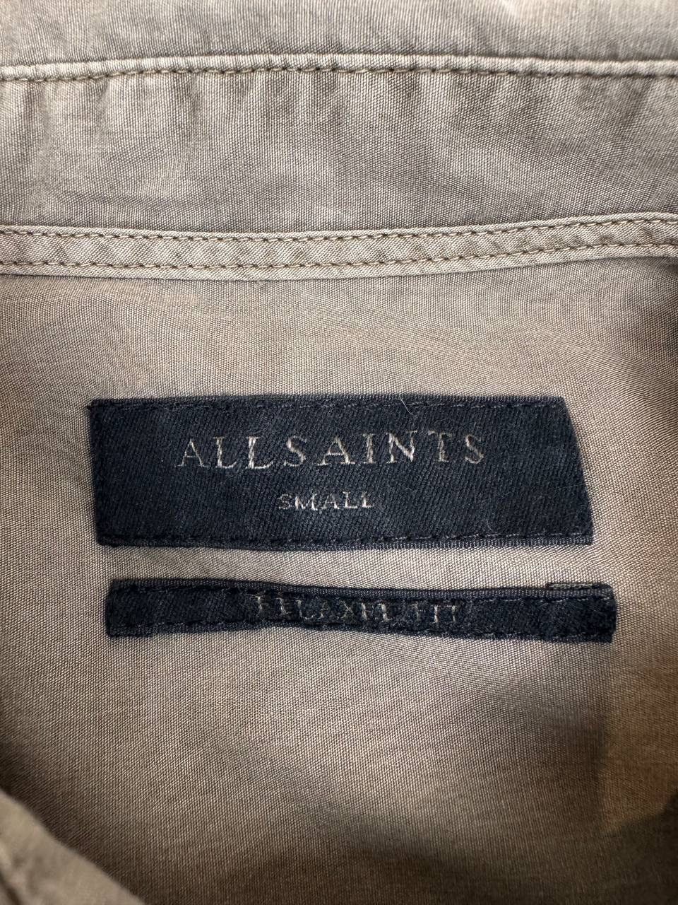 Allsaints AllSaints Men Cotton Shirt Brown Long Sleeve Size S Size US S / EU 44-46 / 1 - 4 Thumbnail