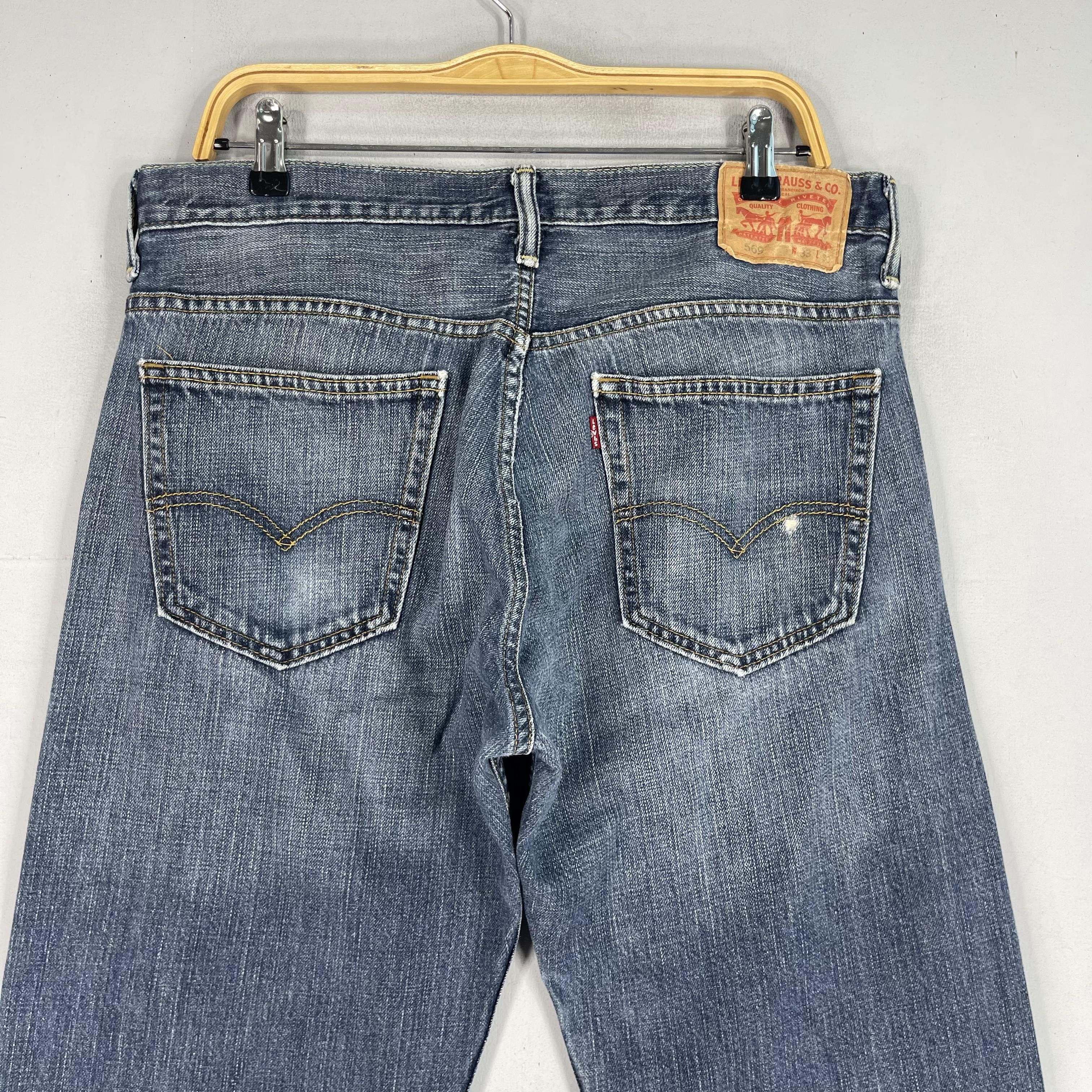 Levi's × Vintage W34 L28 Vintage Levis 569 Loose Straight Distressed Jeans Size US 34 / EU 50 - 8 Thumbnail