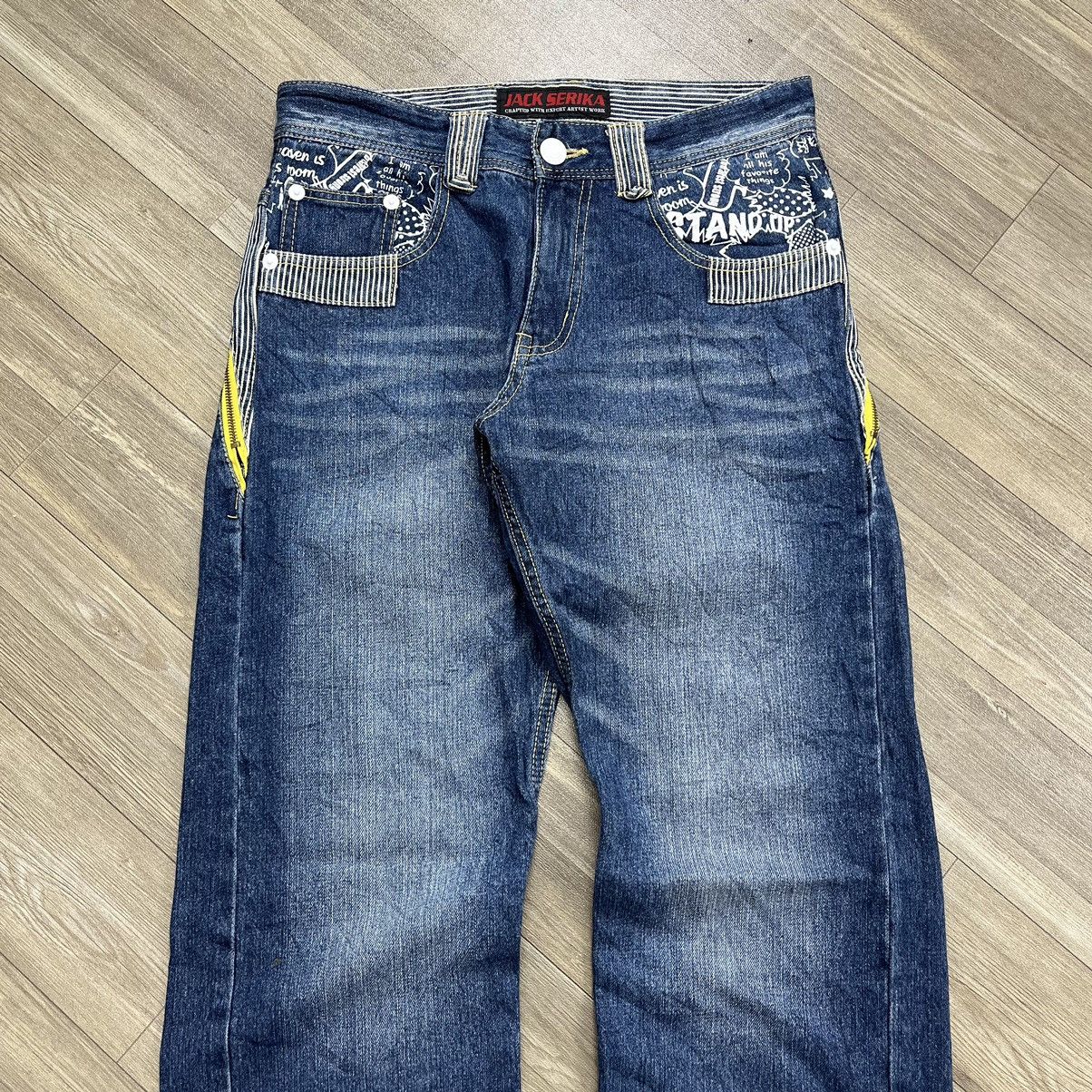 If Six Was Nine × Japanese Brand × Le Grande Bleu (L.G.B.) Vintage Jack Serika Multi Zipper Jeans Size US 30 / EU 46 - 12 Thumbnail