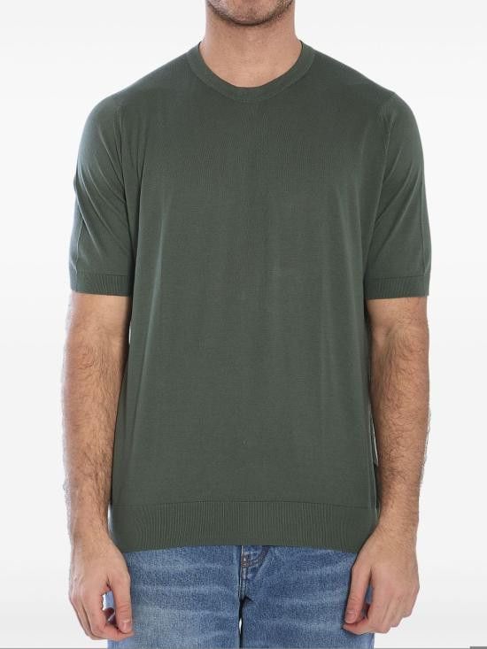 John Smedley JOHN SMEDLEY Men T-Shirts KEMPTON PALM Green Size US L / EU 52-54 / 3 - 1 Thumbnail