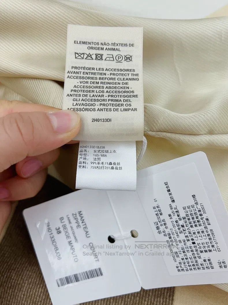 Hermes Hermes 2022 autumn-winter new warm-toned wool coat Size XS / US 0-2 / IT 36-38 - 7 Thumbnail