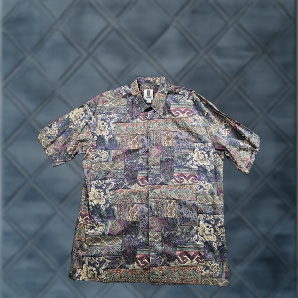 Tori Richard VINTAGE Tori Richard Camp Shirt XL Cotton Lawn Button Up Short Sleeve Tribal 90s Size US XL / EU 56 / 4 - 1 Thumbnail