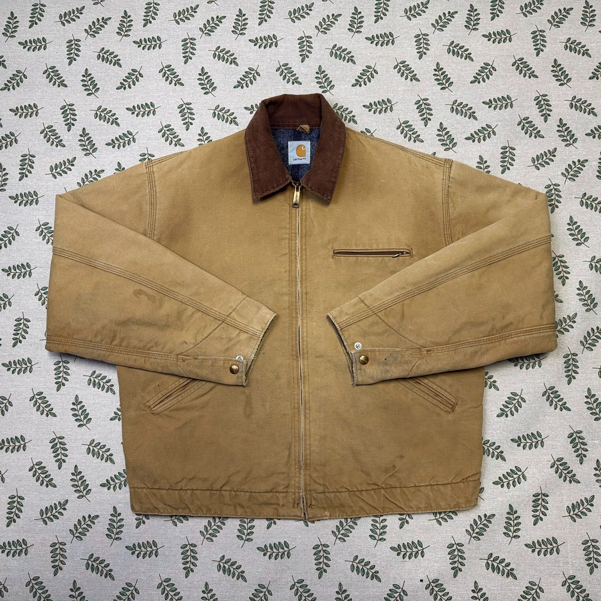 Carhartt Vintage Carhartt 6BLJ Detroit Jacket Brown 44/L Size US L / EU 52-54 / 3 - 1 Thumbnail