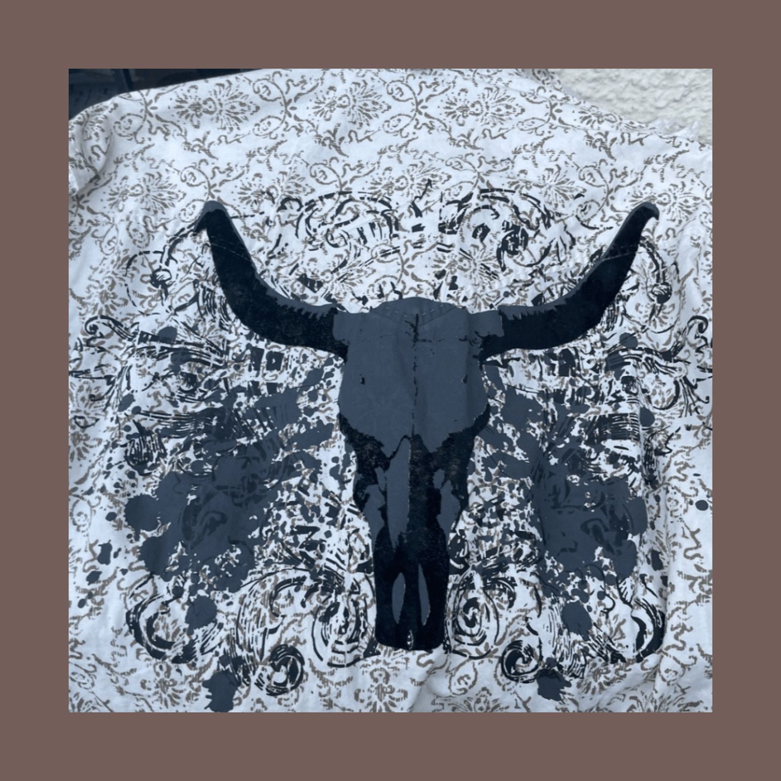 Vintage VTG Adiktd Shirt | Skull Back Graphic Western | Y2K Cowboy M Size US M / EU 48-50 / 2 - 4 Thumbnail