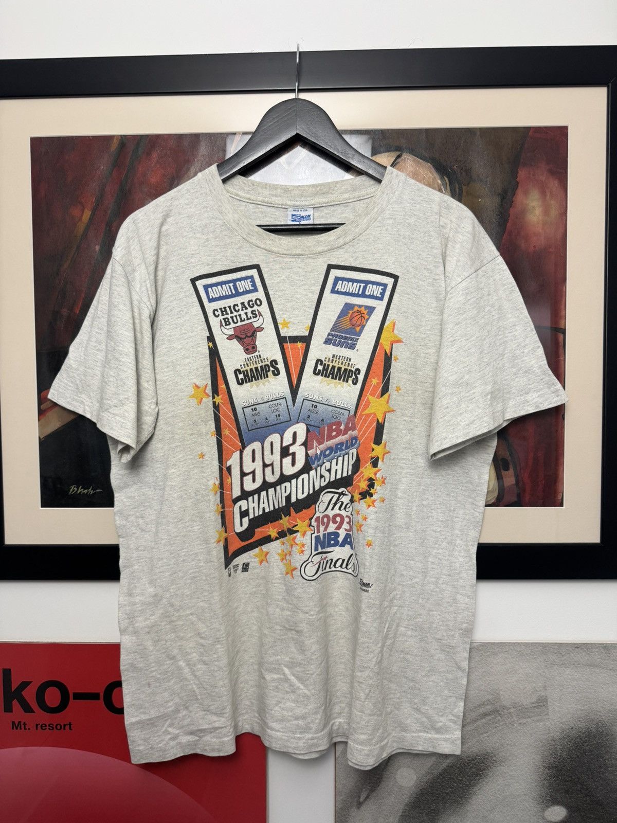1993 Nba Finals Phoenix Suns Vintage T Shirt Used Vintage Phoenix