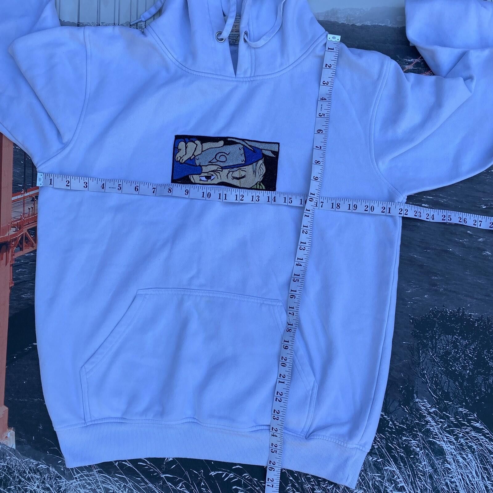 Other Naruto Anime Kakashi Custom Embroidered Hoodie Size M White Size US 32 / EU 48 - 4 Thumbnail