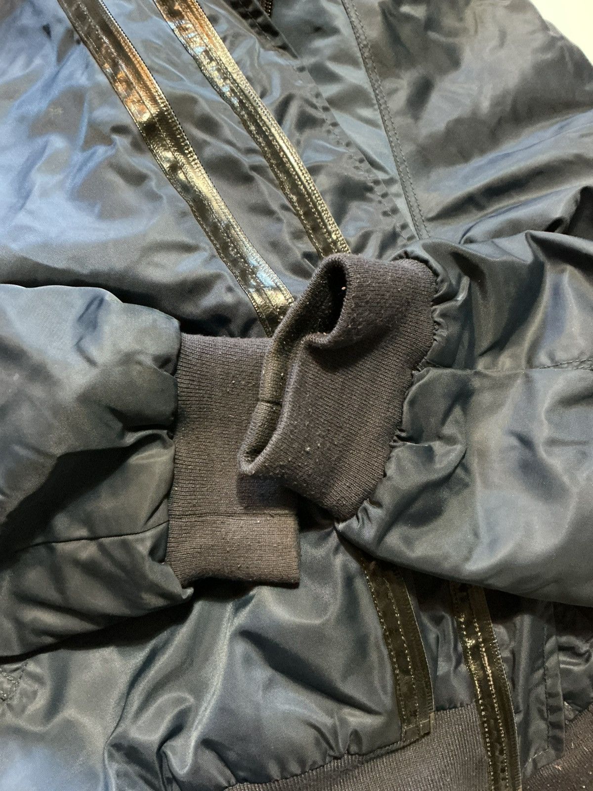 Whyred WHYRED Double Zip Military Army Hooded Bomber Flight Jacket Size US M / EU 48-50 / 2 - 13 Thumbnail