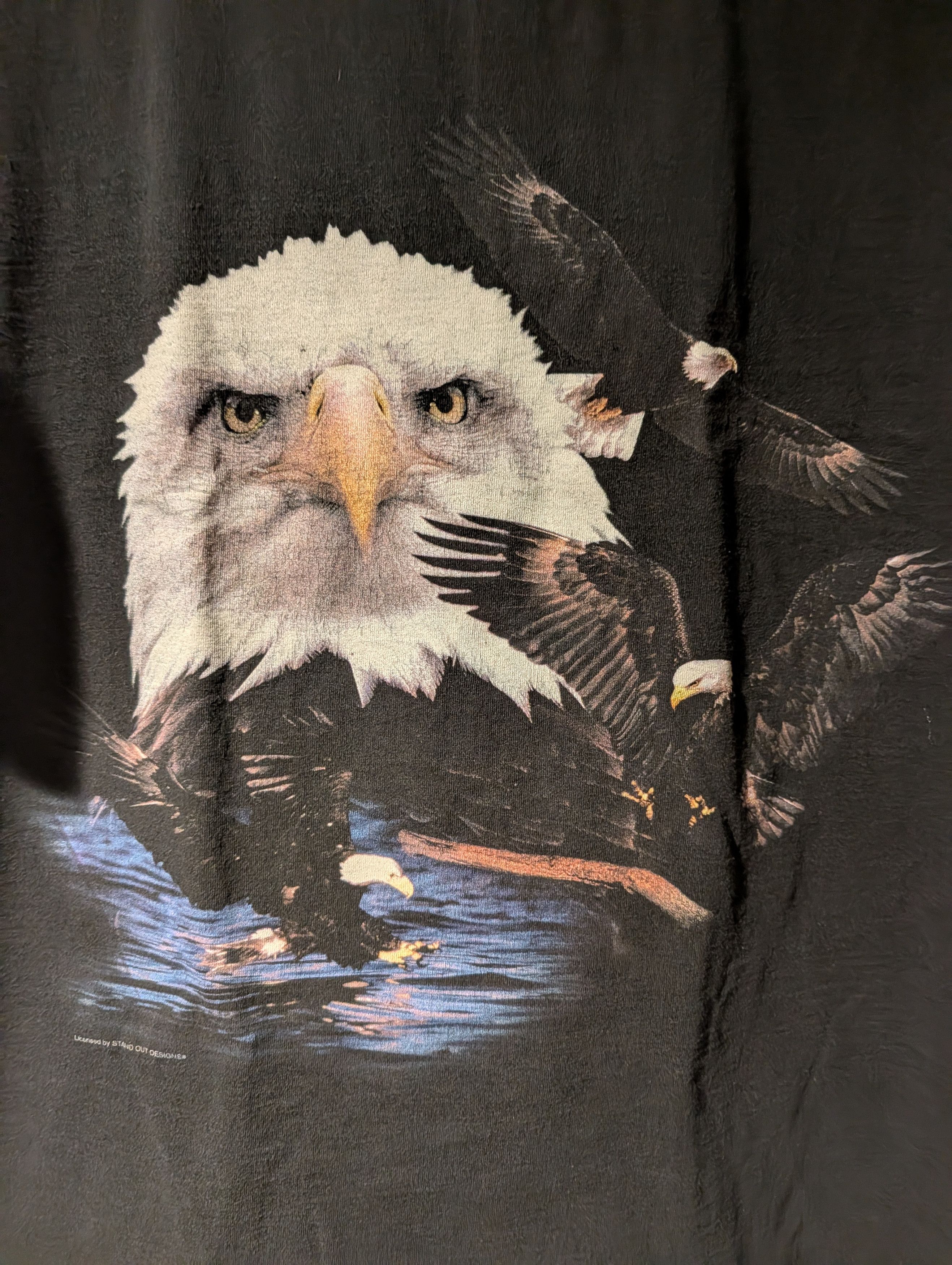Arts & Science Vintage Bald Eagles Nature Graphic T-Shirt Delta Pro Weight Size US L / EU 52-54 / 3 - 2 Thumbnail