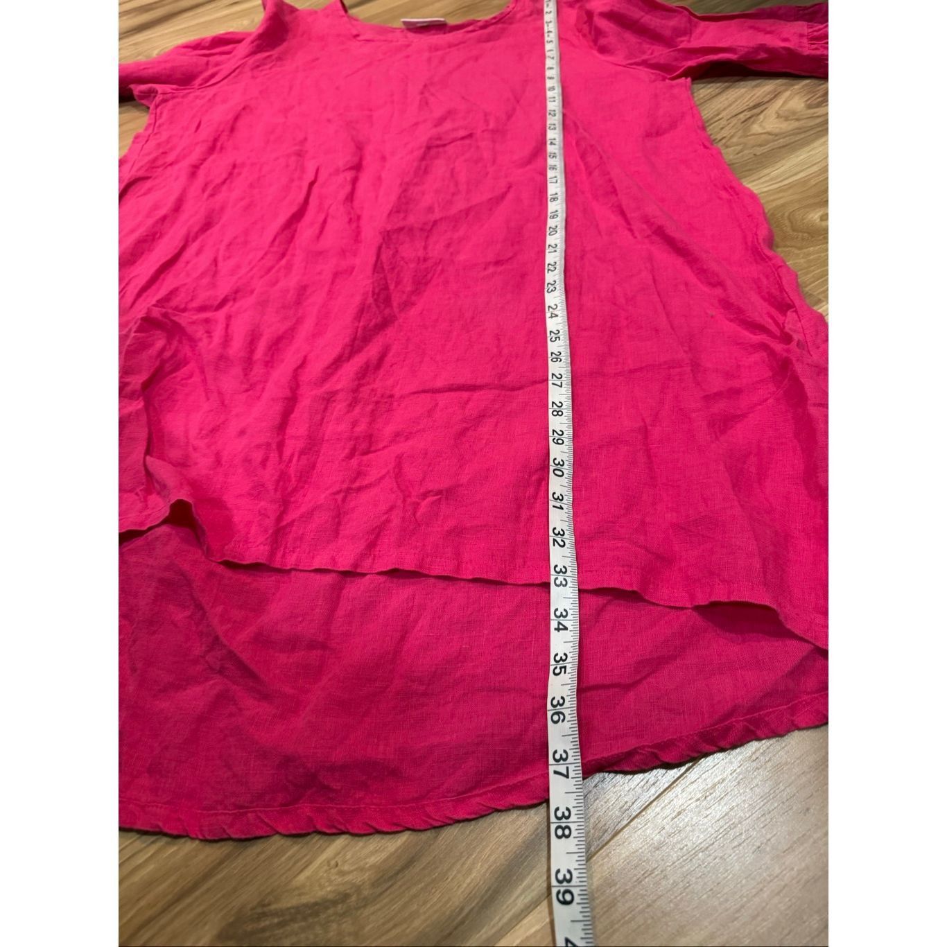 Bryn Walker Bryn Walker Hi-Lo Zaida pink hibiscus linen tunic dress size Size M / US 6-8 / IT 42-44 - 8 Thumbnail