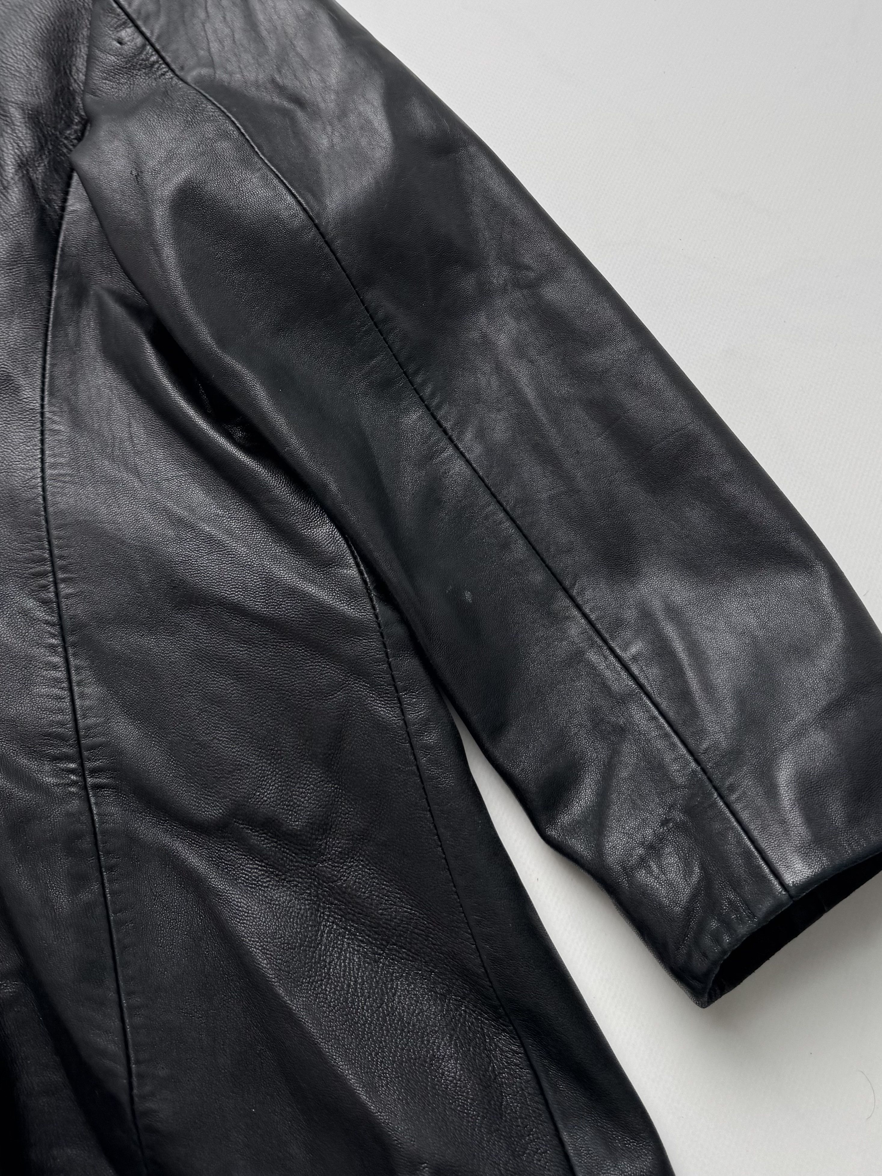 Vintage Vintage Long Leather Jacket B8(V404)E2 Size M / US 6-8 / IT 42-44 - 12 Thumbnail