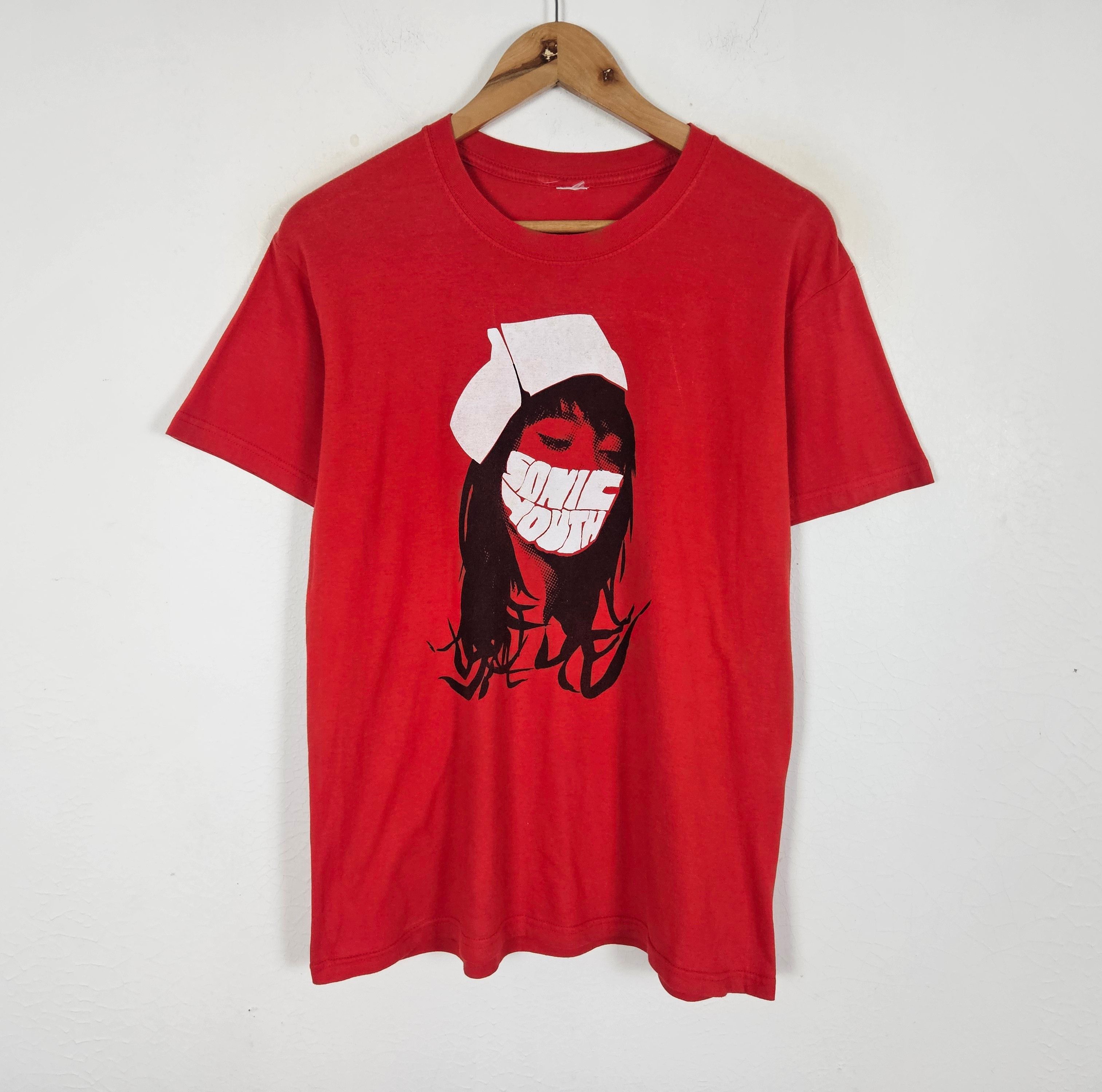 Band Tees × Vintage Vintage Sonic Youth Nurse Y2K Band tee shirt Size US M / EU 48-50 / 2 - 2 Thumbnail