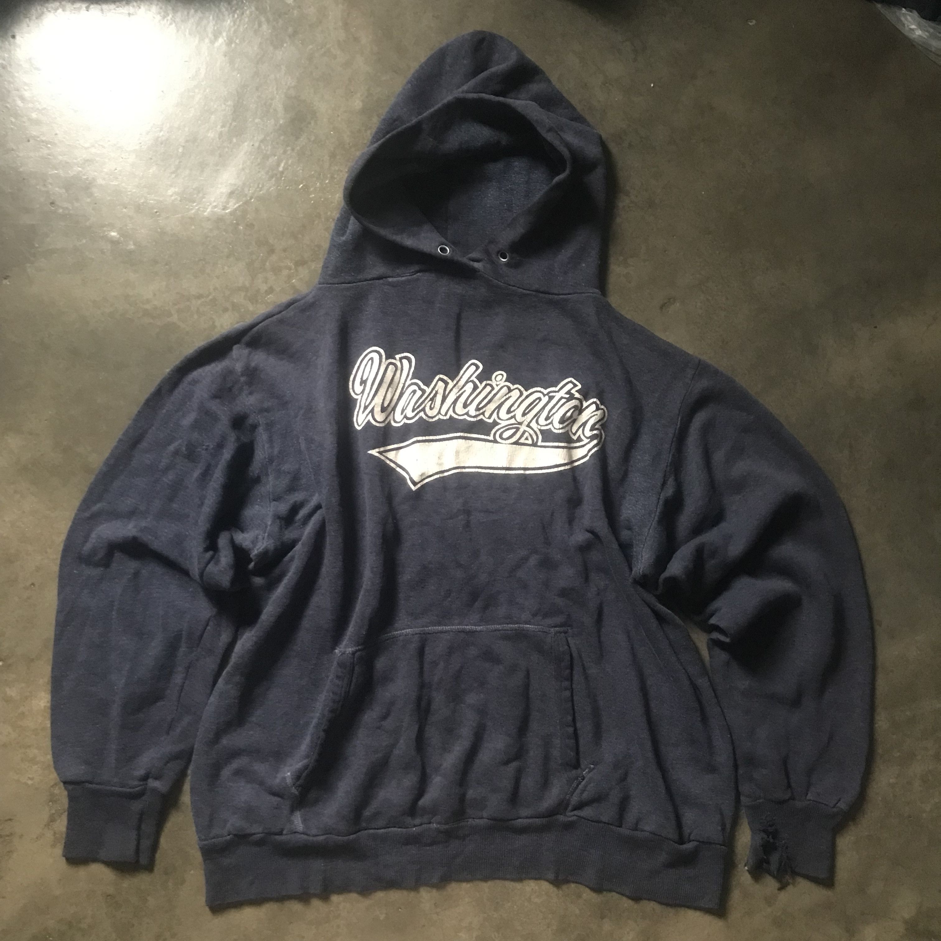 Hanes Vintage Washington Hoodie 60s 70s Size US M / EU 48-50 / 2 - 1 Thumbnail