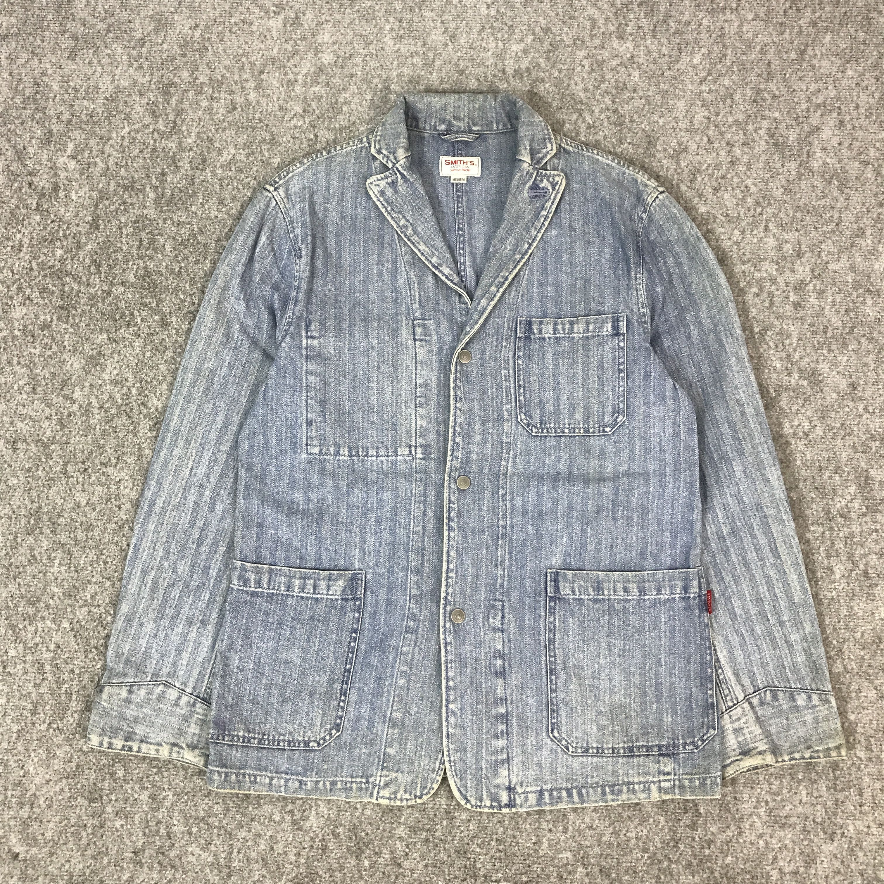 Smith's American SMITHS AMERICAN DENIM BUTTON JACKET Size US M / EU 48-50 / 2 - 1 Thumbnail