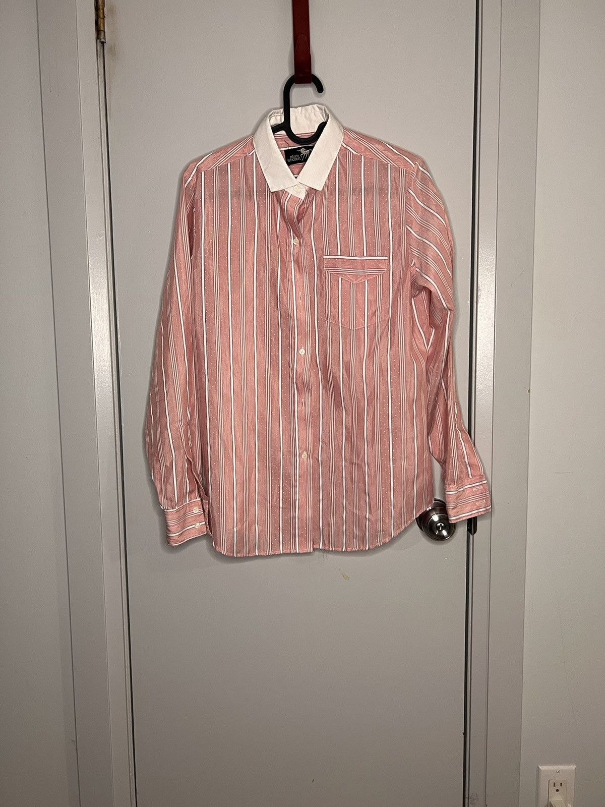 Vintage Pink button up dress shirt Size S / US 4 / IT 40 - 1 Thumbnail