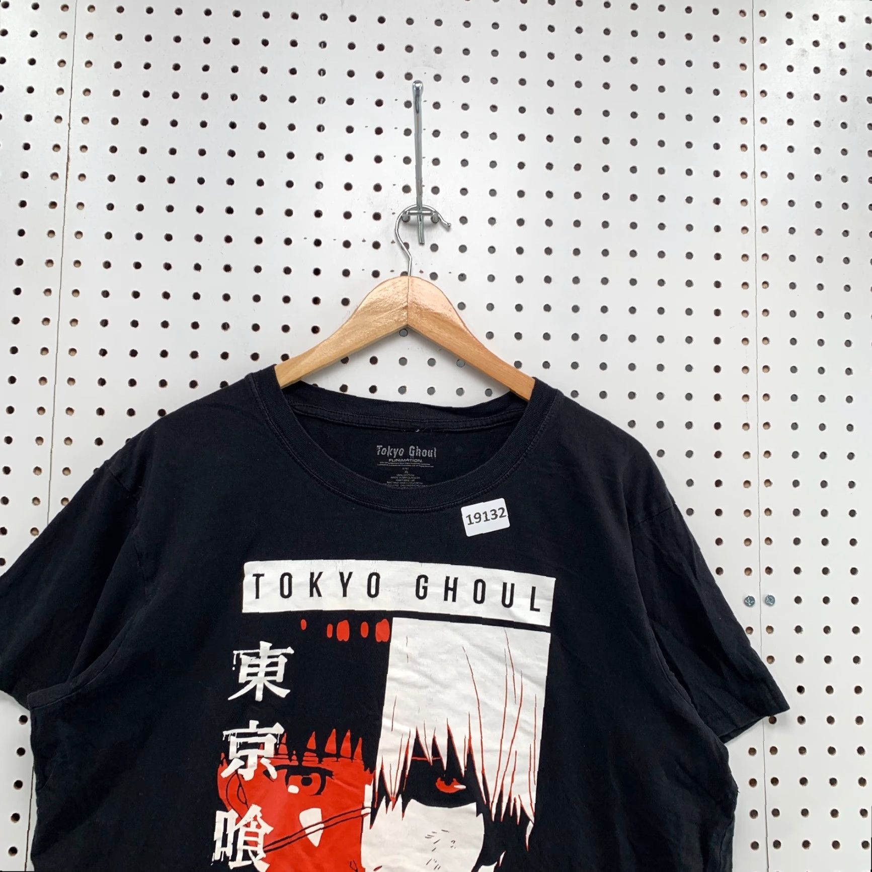 Vintage Tokyo Ghoul Shirt Black Short Sleeve Anime Adult L 23x27 Funimation Mens Size US L / EU 52-54 / 3 - 5 Thumbnail