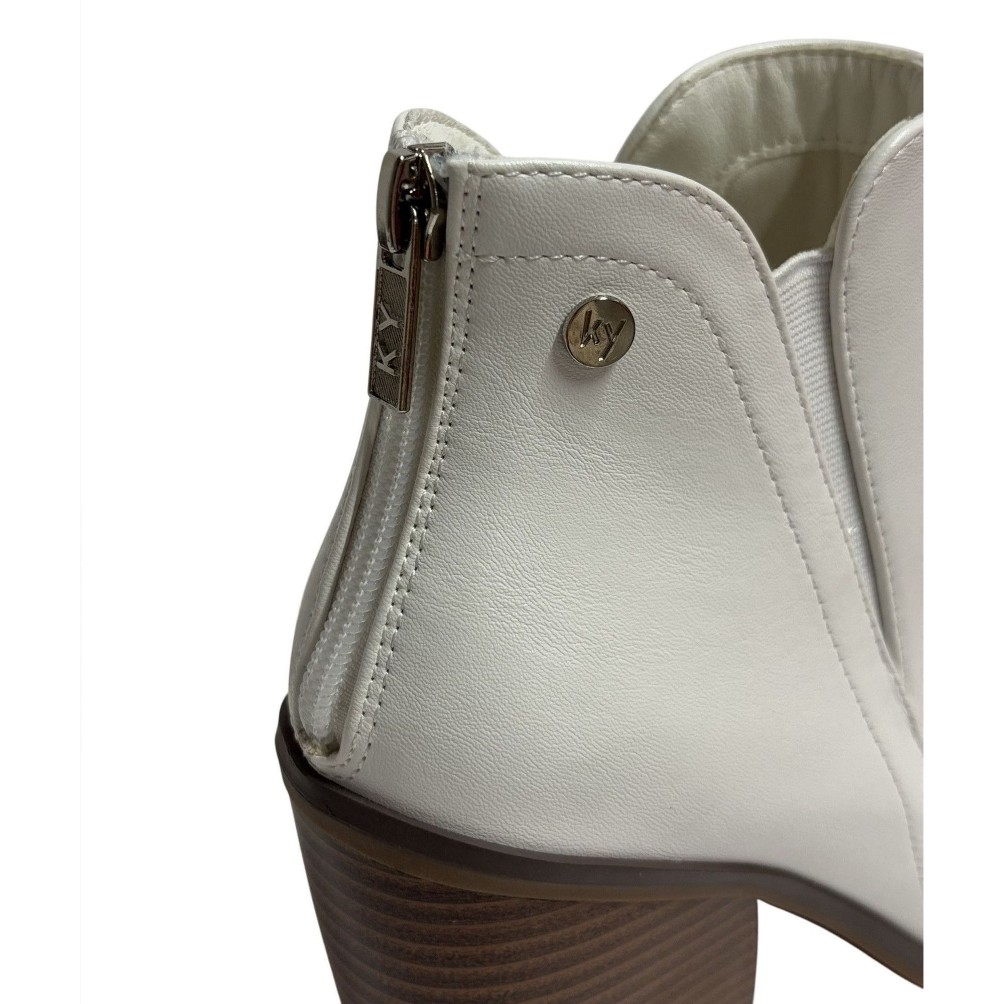 Other KAYLEEN / Cadi-55 / White / Leather / Ankle / Boots With Blo Size US 9 / IT 39 - 6 Thumbnail