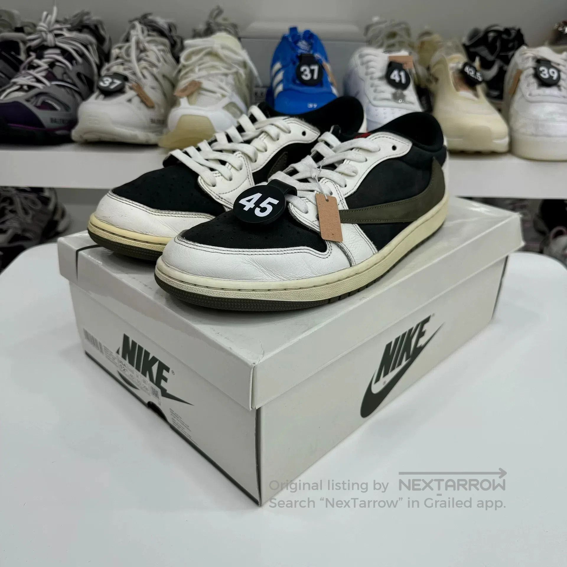 Jordan Brand Nike Air Jordan 1 Low Olive Green. Size US 11 / EU 44 - 3 Thumbnail