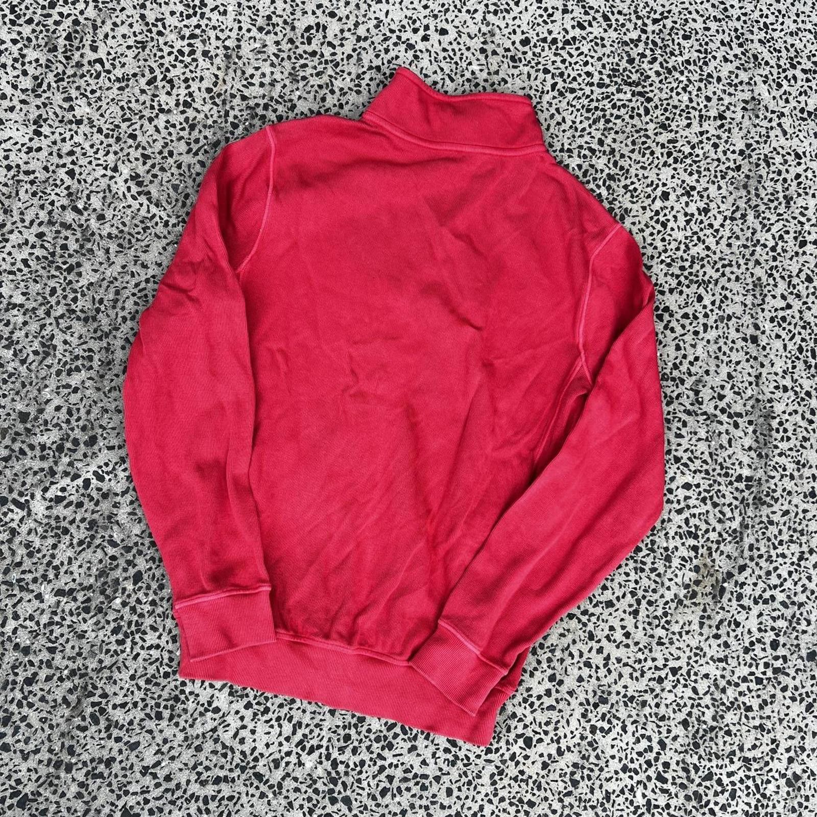Gaziano & Girling Red Antique French Vintage Quarter Zip Sweatshirt 🏔️ Size S / US 4 / IT 40 - 5 Thumbnail