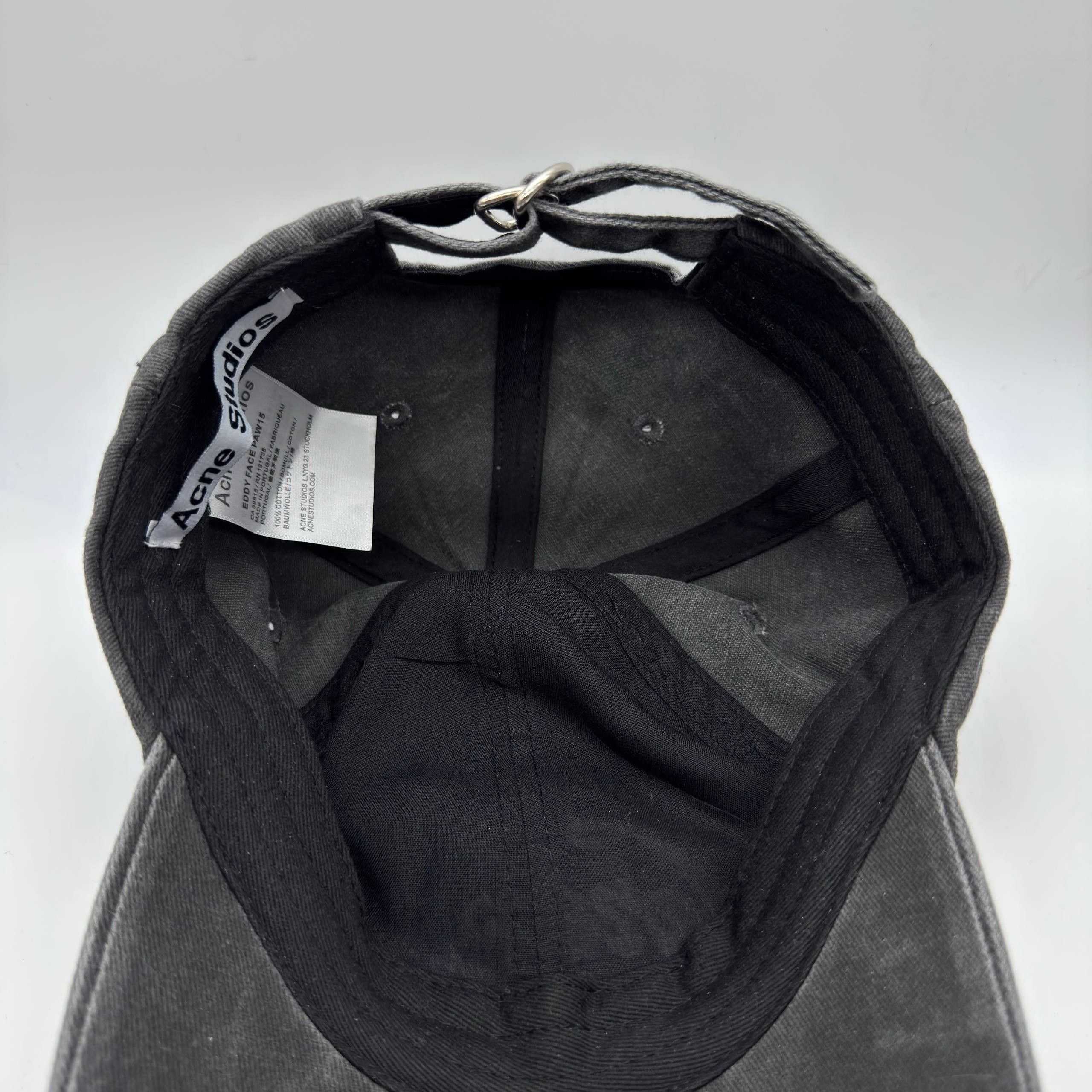 Acne Studios Acne Studios Big Logo Archive SK8 Cap Hat Gray Washed Color Size ONE SIZE - 7 Thumbnail