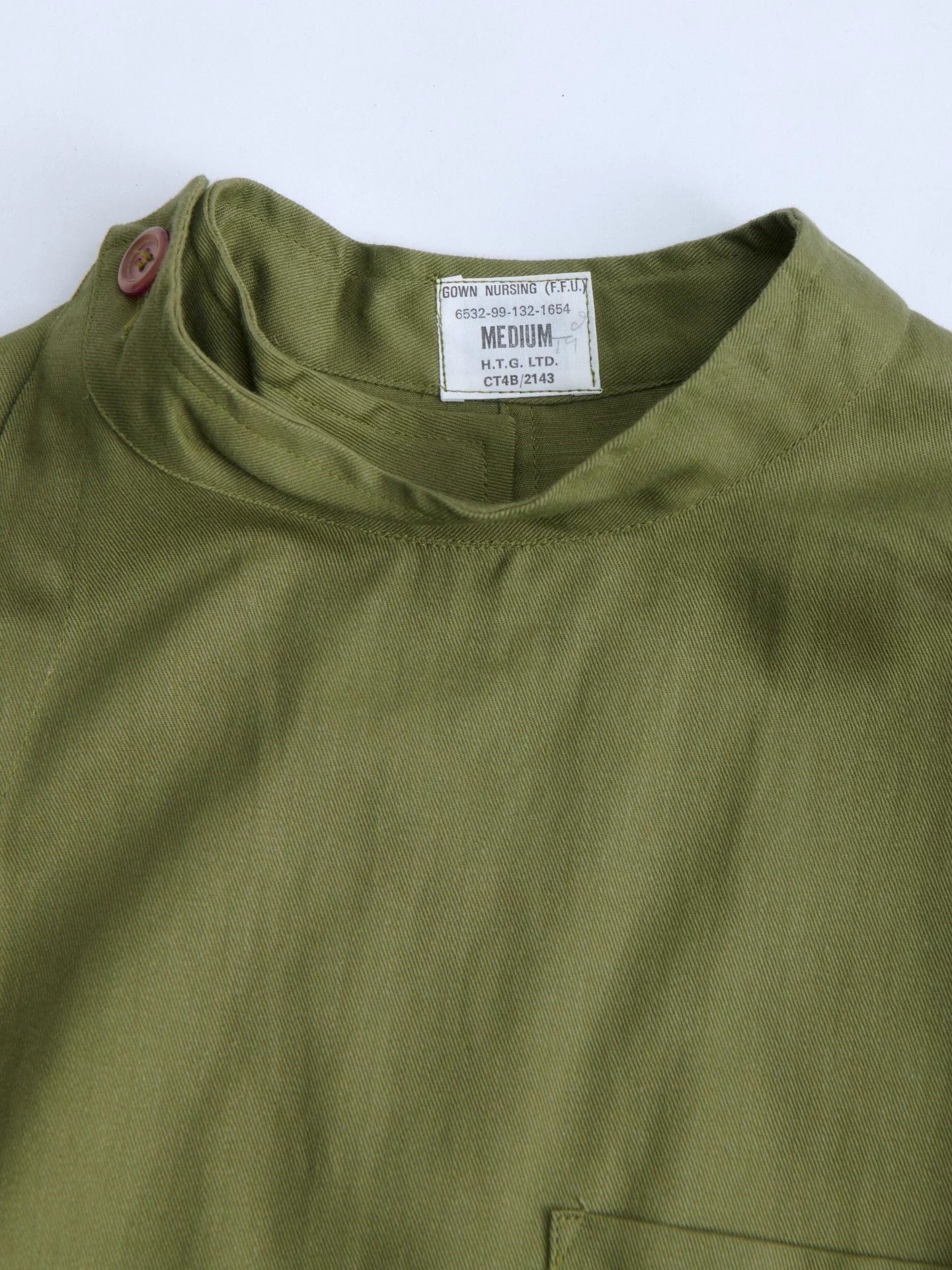 Other British Army 60s Nurse Gown Waist Tie Vintage Military Size M / US 6-8 / IT 42-44 - 9 Thumbnail