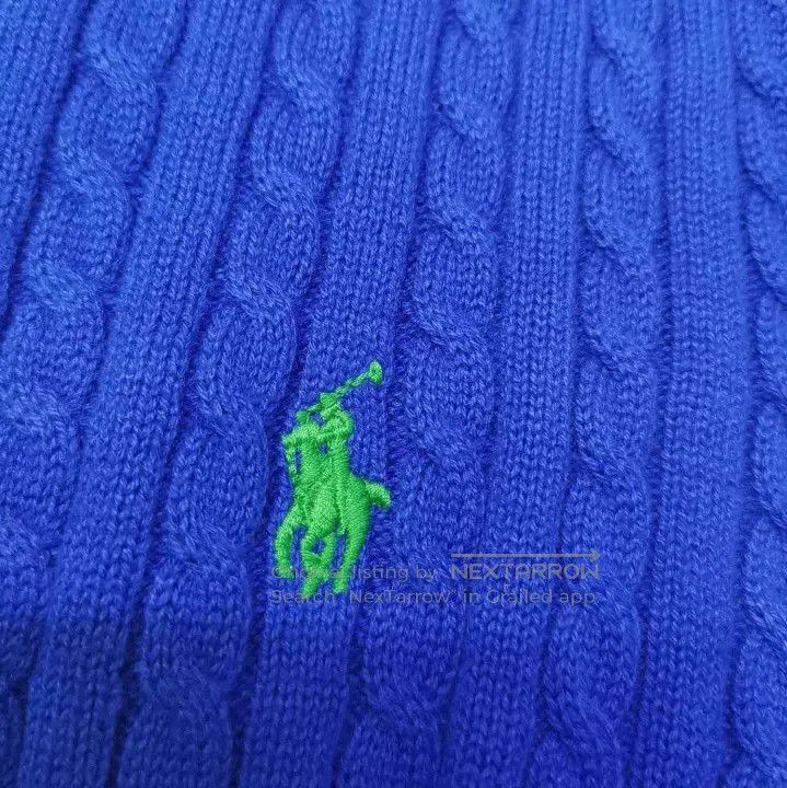 Polo Ralph Lauren Polo Ralph Lauren Mini Cable Knit Cotton Cardigan. Size US L / EU 52-54 / 3 - 5 Thumbnail