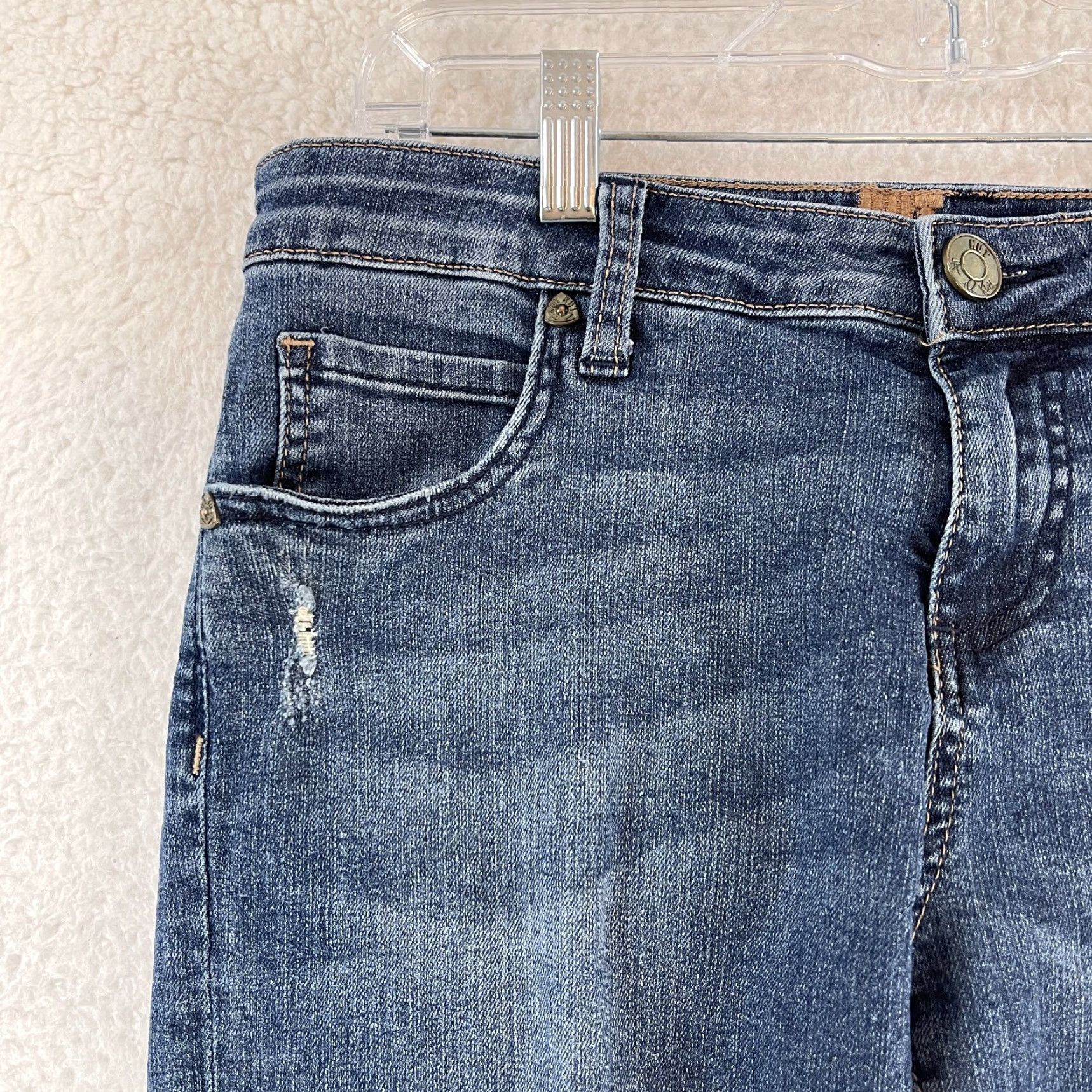 Vintage KUT from the Kloth Katy Boyfriend Jeans Womens Size 6 Blue Denim Mid-Rise Casual Jeans Size 28" / US 6 / IT 42 - 4 Thumbnail