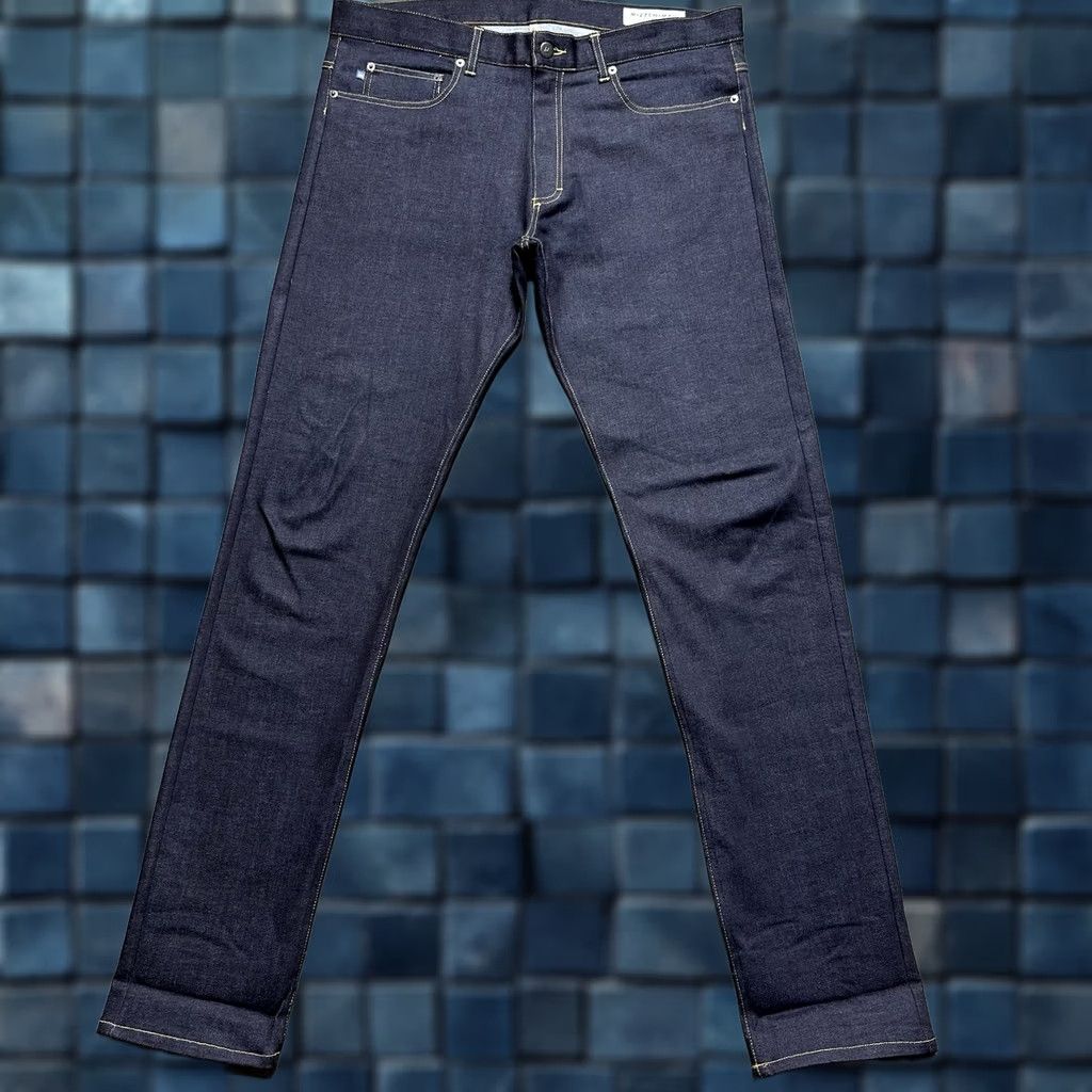 Mizzen+Main Mizzen+Main Jeans Mens 36 Blue Dark Wash Denim Stretch Skinny Fit Size US 36 / EU 52 - 1 Thumbnail