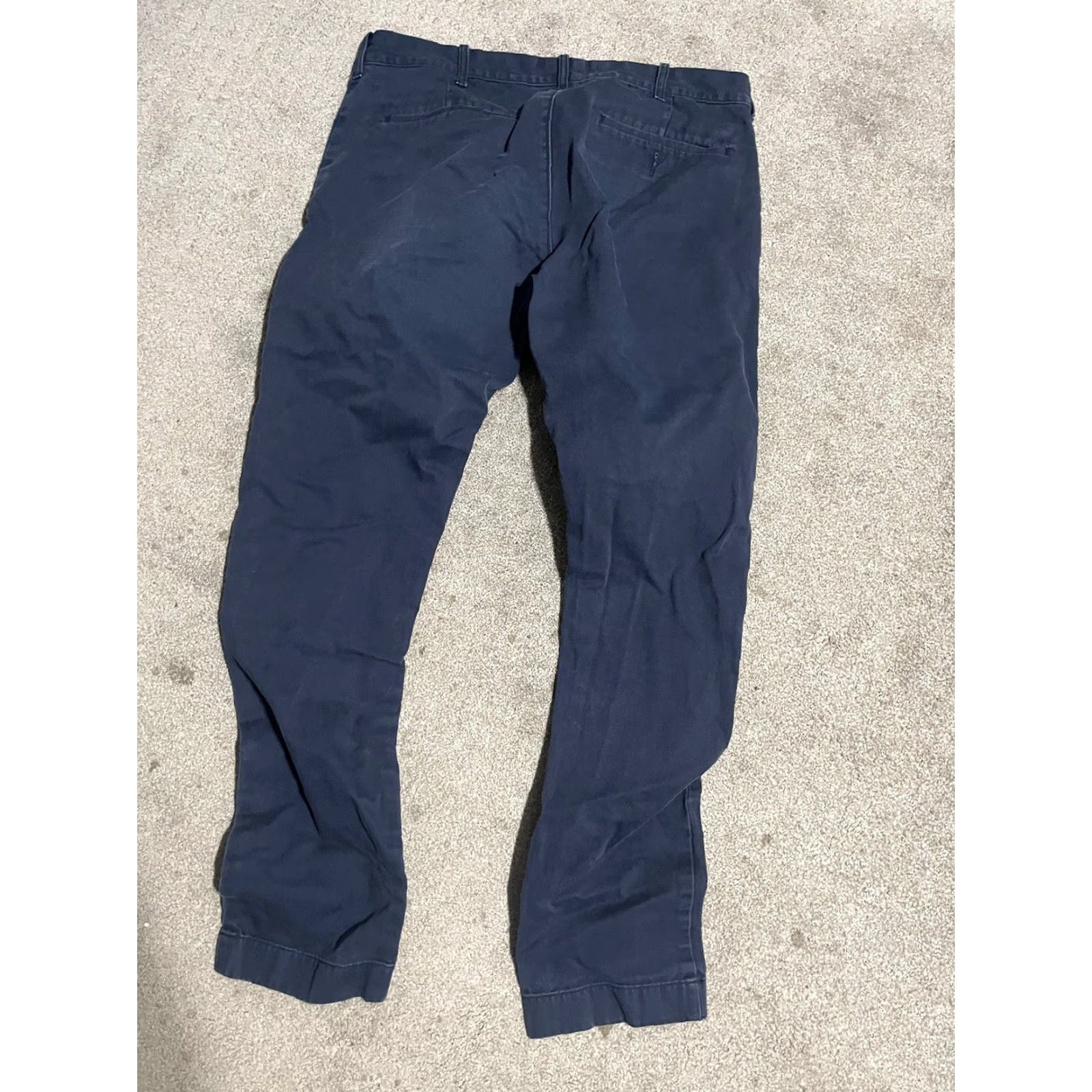 J.Crew J.Crew Pants 32x32 Chino Driggs Navy Blue Straight Leg Cotton Stretch Mens Regular Blue Chino 32x32 Vintage: No Size US 32 / EU 48 - 3 Thumbnail
