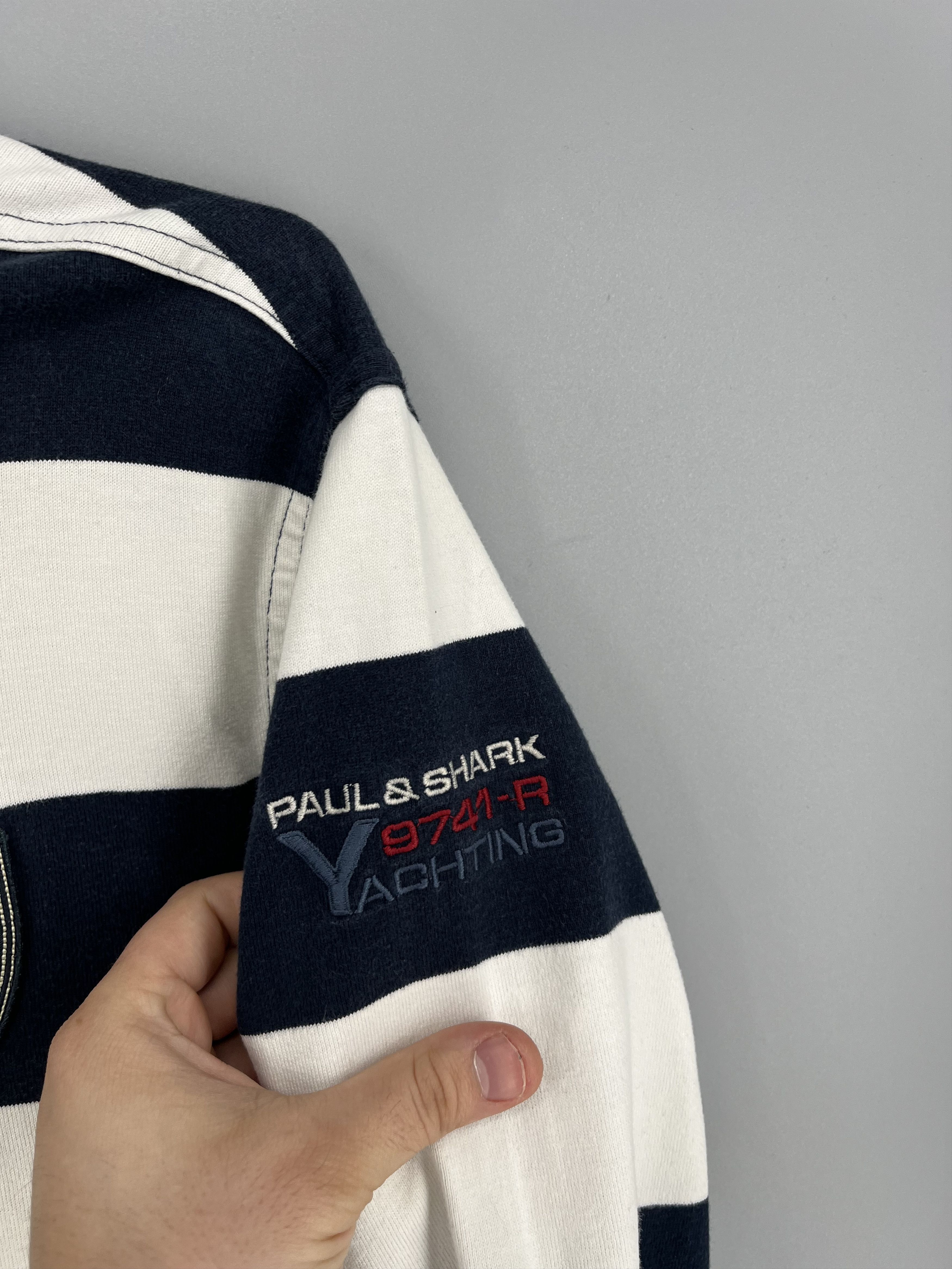 Paul & Shark Vintage Paul & Shark Yachting Rugby Polo Shirt XL Size US XL / EU 56 / 4 - 4 Thumbnail