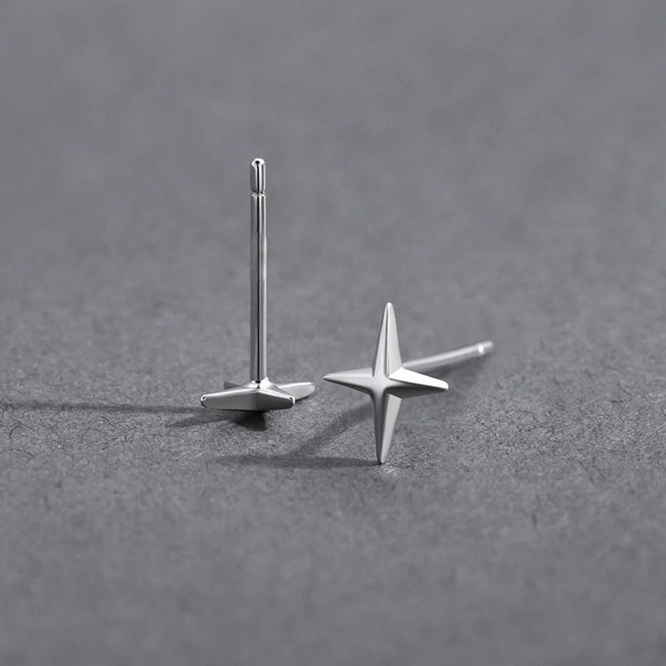 Jewelry × Vintage Punk Small Cross Stud Earrings Size ONE SIZE - 6 Thumbnail