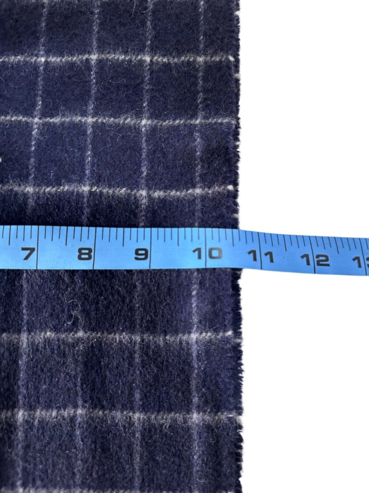 Burberry Burberrys Classic Check Unisex Scarf Navy Blue 100% Cashmere Size ONE SIZE - 7 Thumbnail