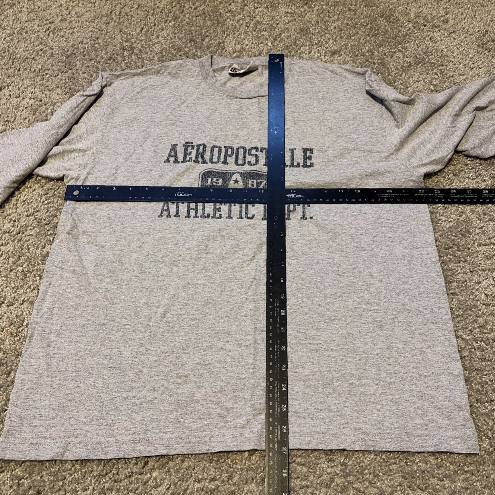 Aeropostale VINTAGE Aeropostale T-Shirt Athletic Long Sleeve Grey M Men Mallcore 2000s Y2K Shirt Size US M / EU 48-50 / 2 - 5 Thumbnail