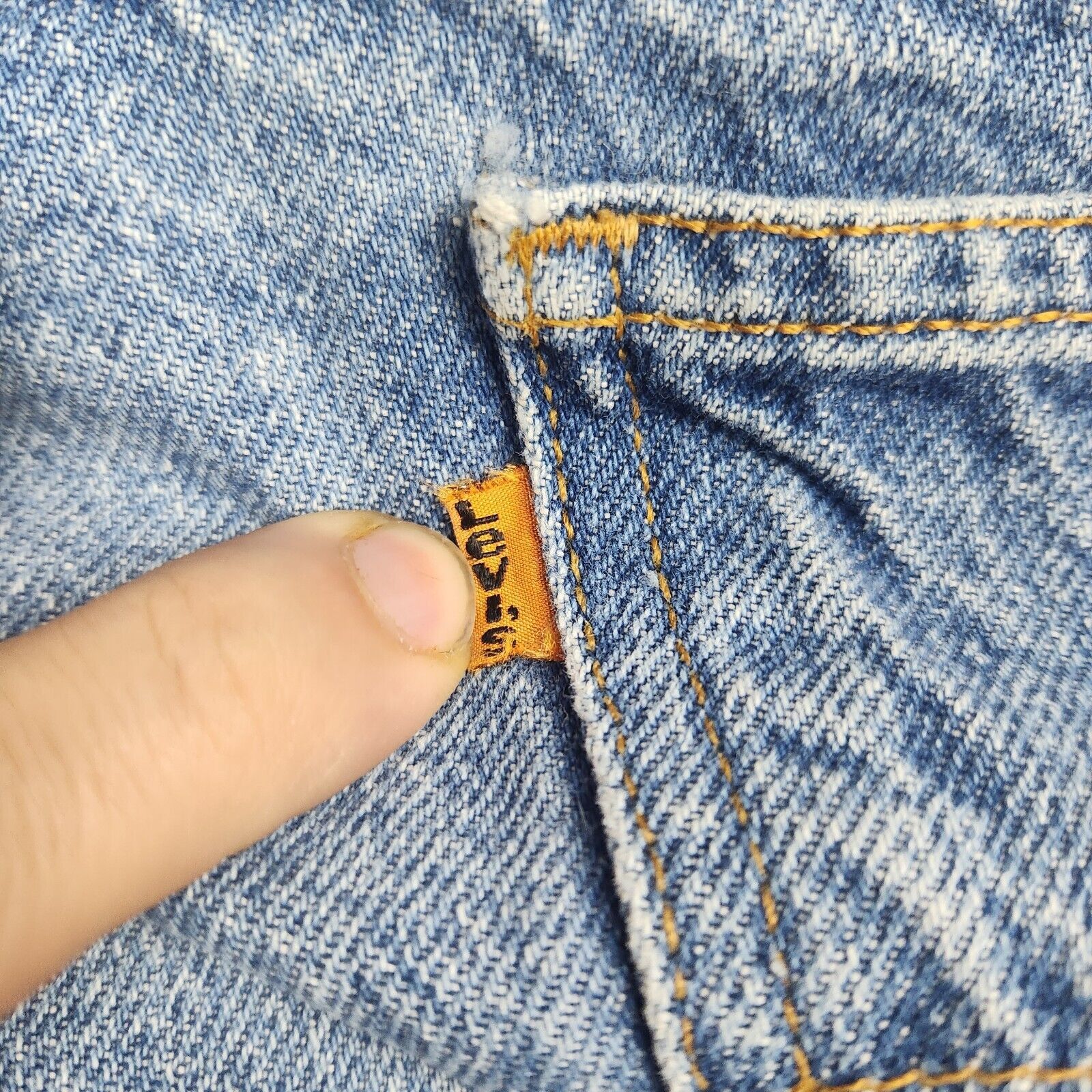 Levi's Levi's 505 Orange Tab Jeans Mens 38x32 (37x31) Denim 1994 Size US 38 / EU 54 - 9 Thumbnail